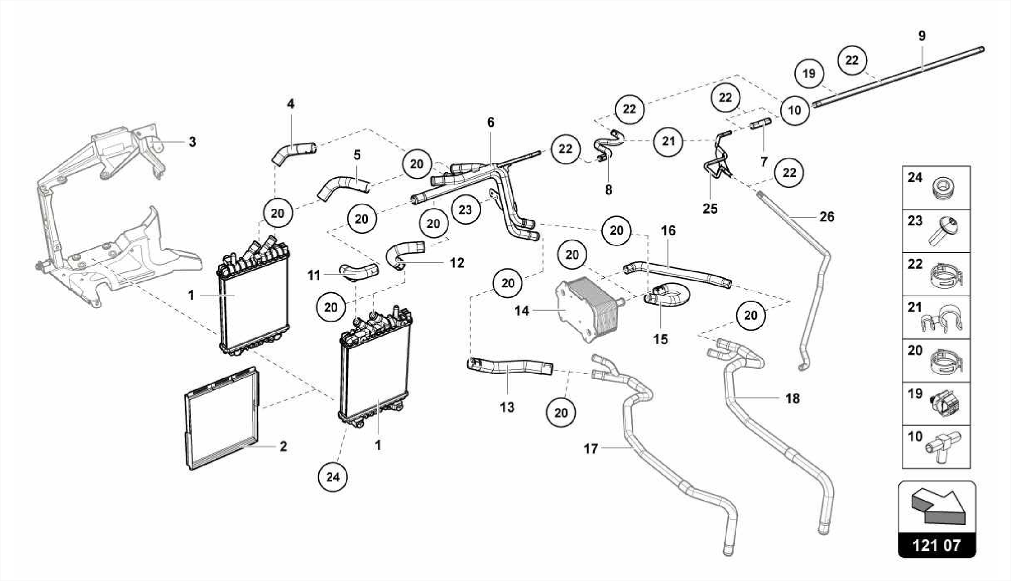 ADDITIONAL COOLER FOR COOLANT