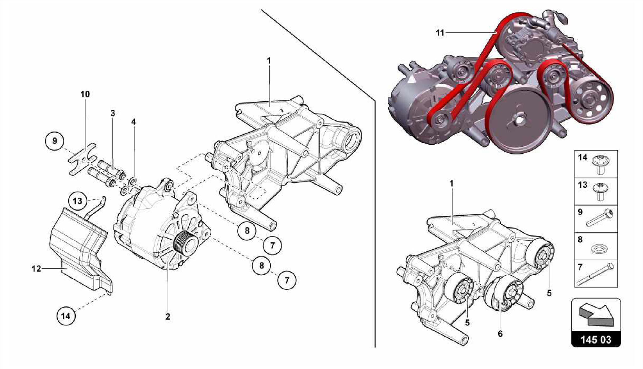 ALTERNATOR AND SINGLE PARTS