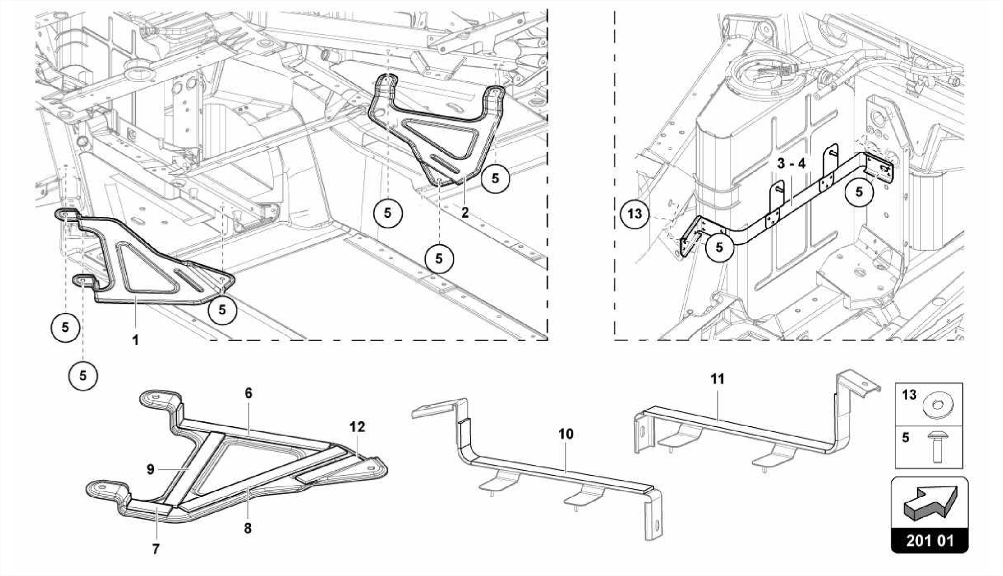 BRACKET FOR FUEL TANK