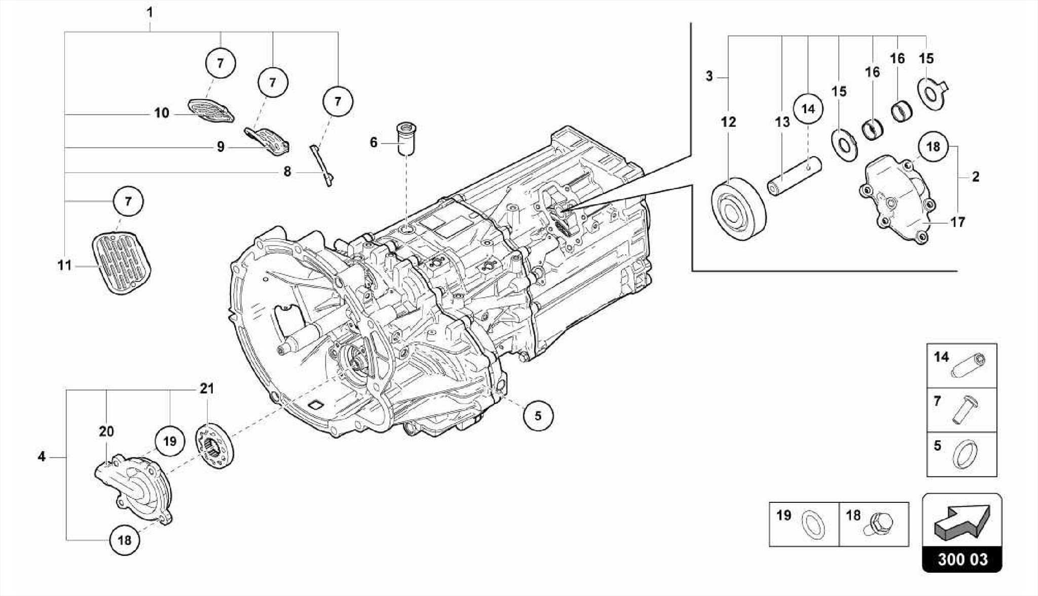 OUTER COMPONENTS FOR GEARBOX