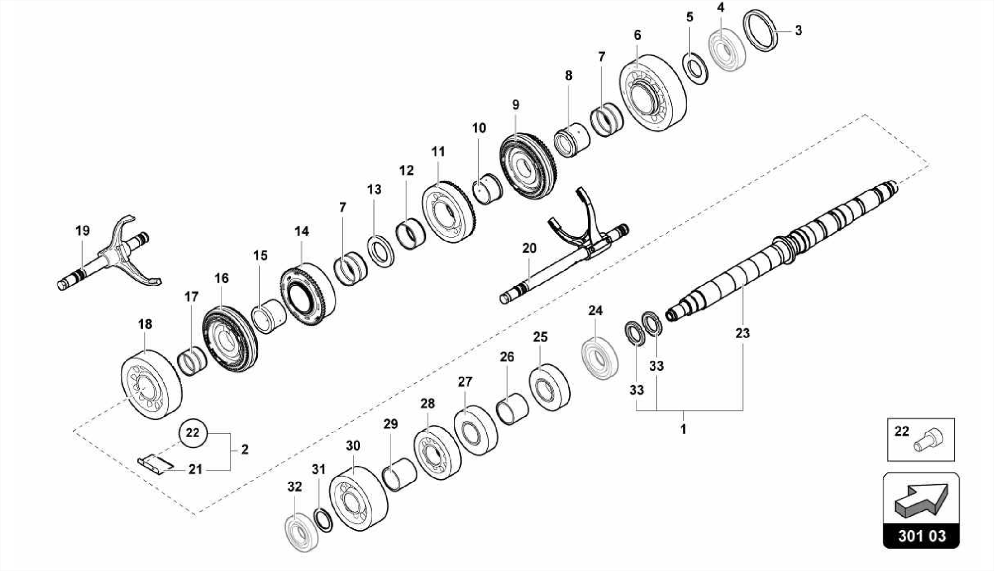 REDUCTION GEARBOX SHAFT