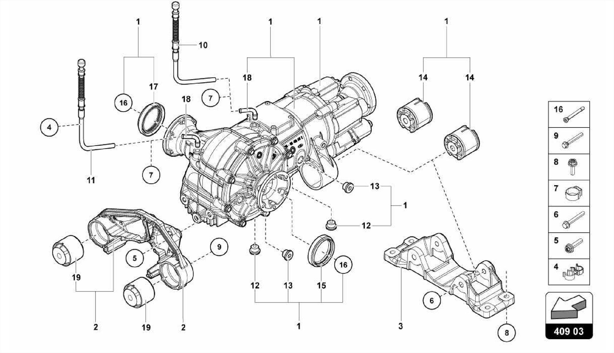 FRONT AXLE DIFFERENTIAL WITH VISCO CLUTCH
