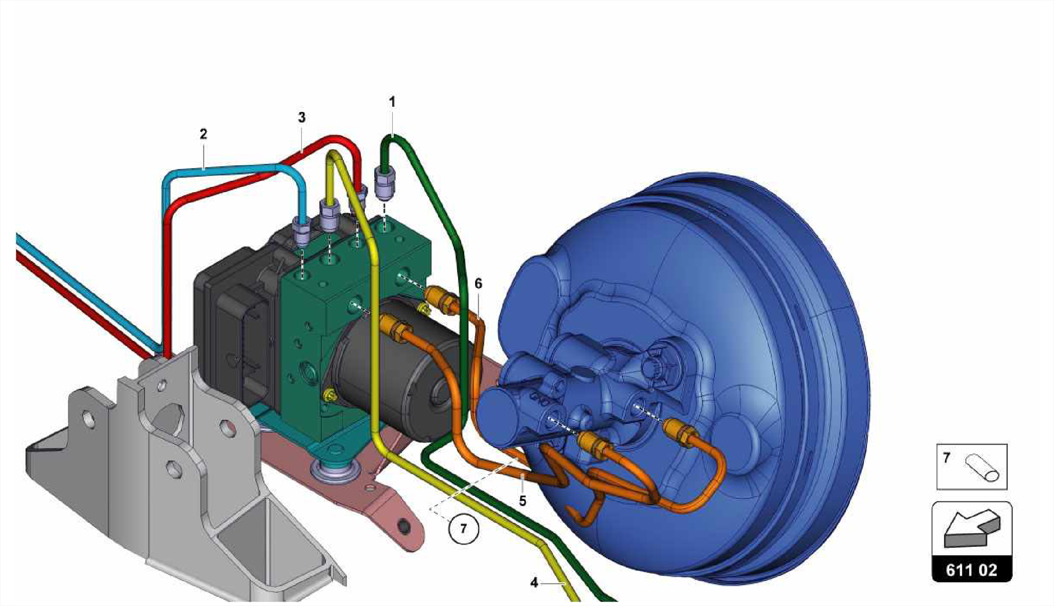 BRAKE SERVO, PIPES AND VACUUM SYSTEM