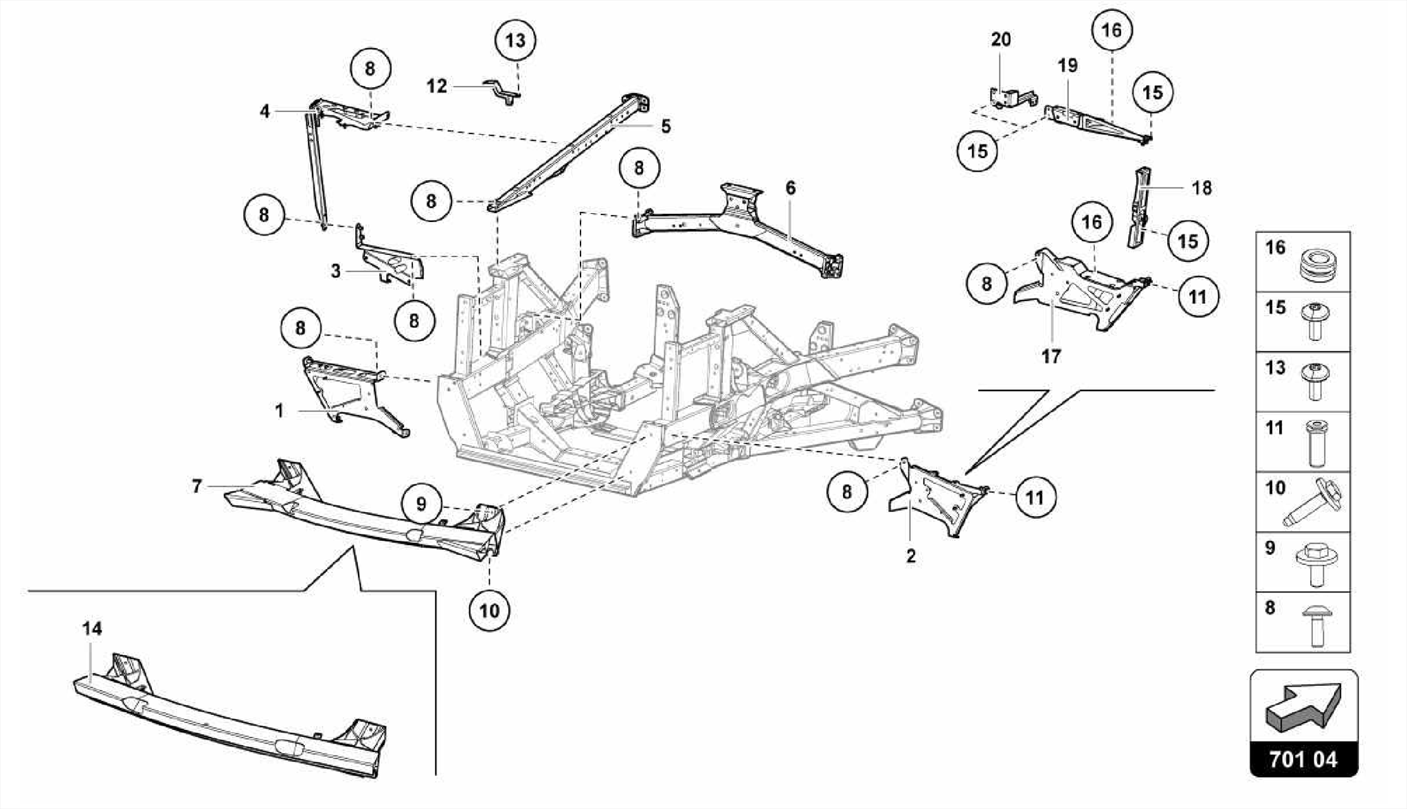 TRIM FRAME REAR PART