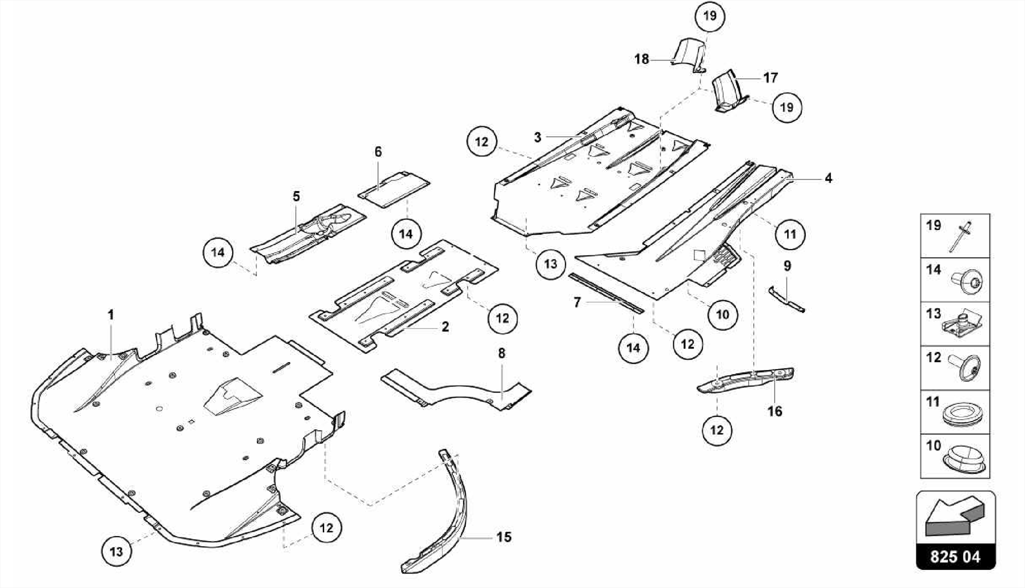 TRIM PANEL FOR FRAME LOWER SECTION