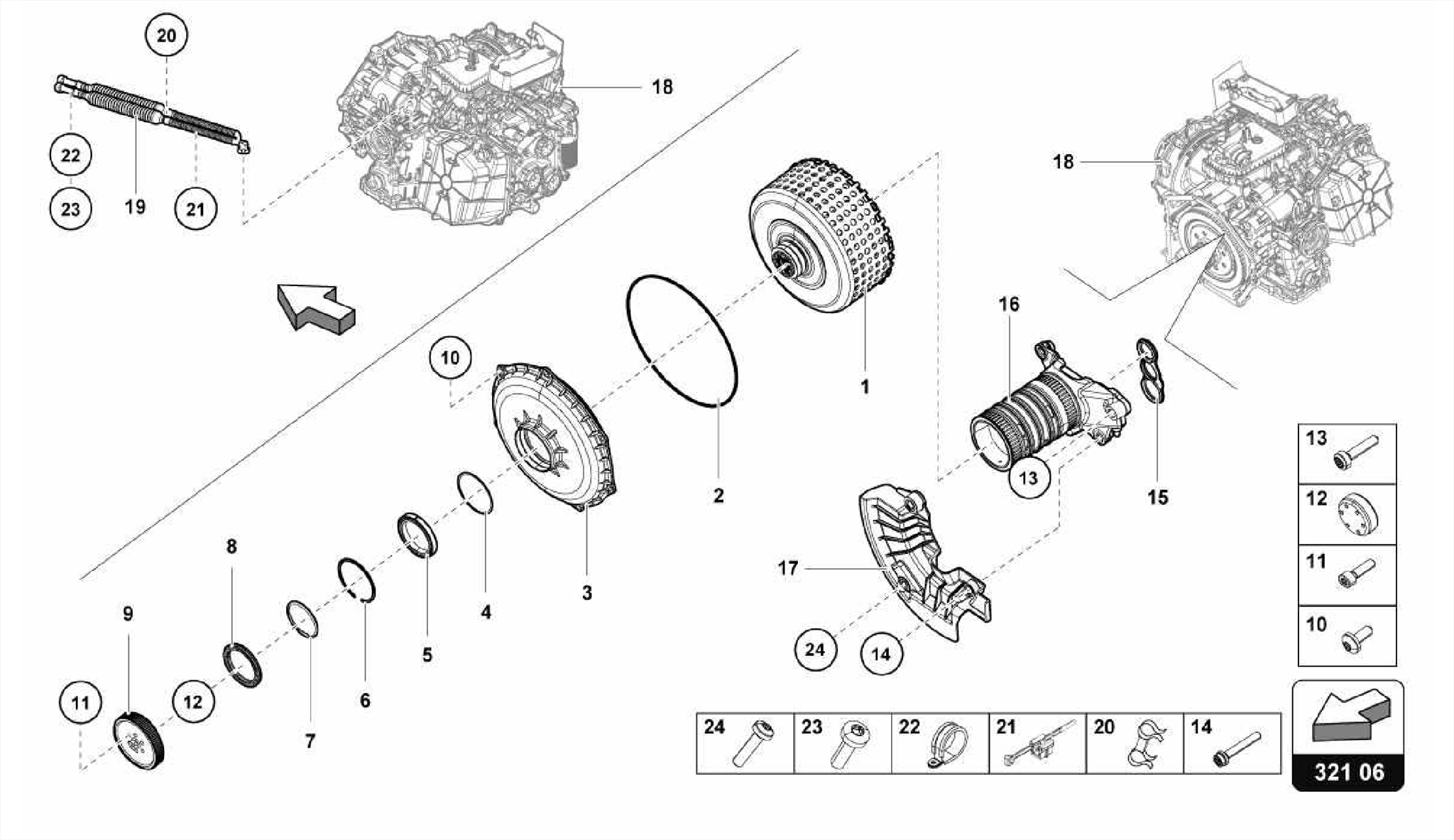MULTI-PLATE CLUTCH FOR DUAL CLUTCH GEARBOX