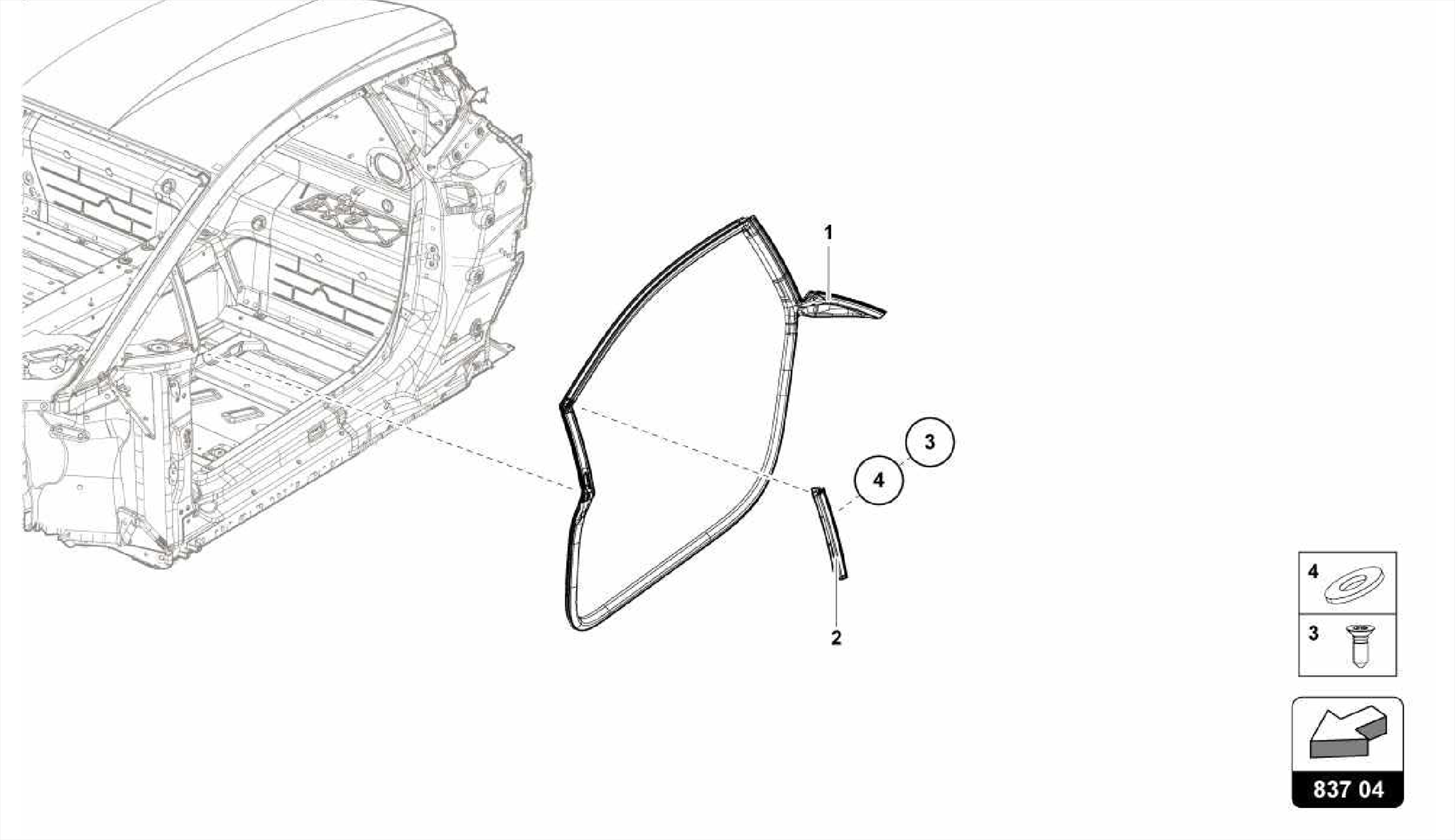DOOR SEAL FRONT DOORS
