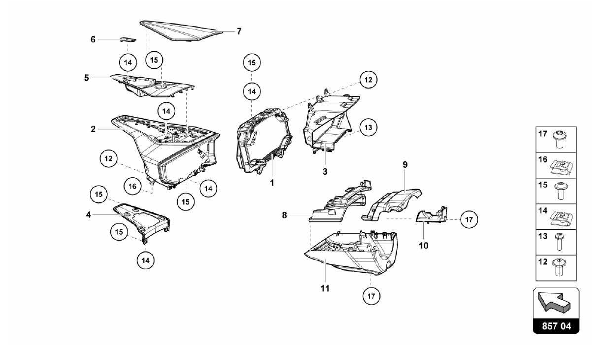 INSTRUMENT HOUSING FOR REV COUNTER AND DAILY DISTANCE RECORDER