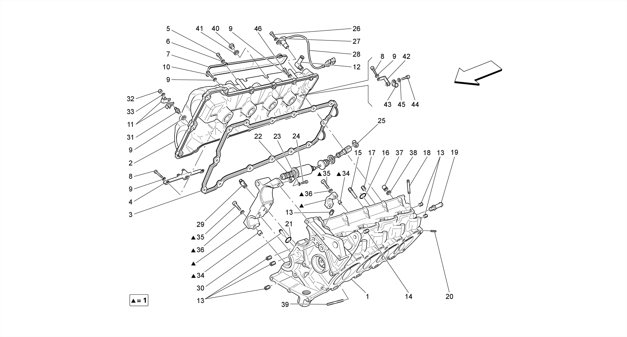RH CYLINDER HEAD