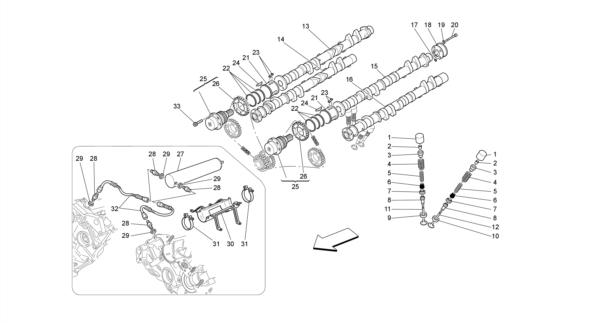 TIMING - SHAFTS AND VALVES