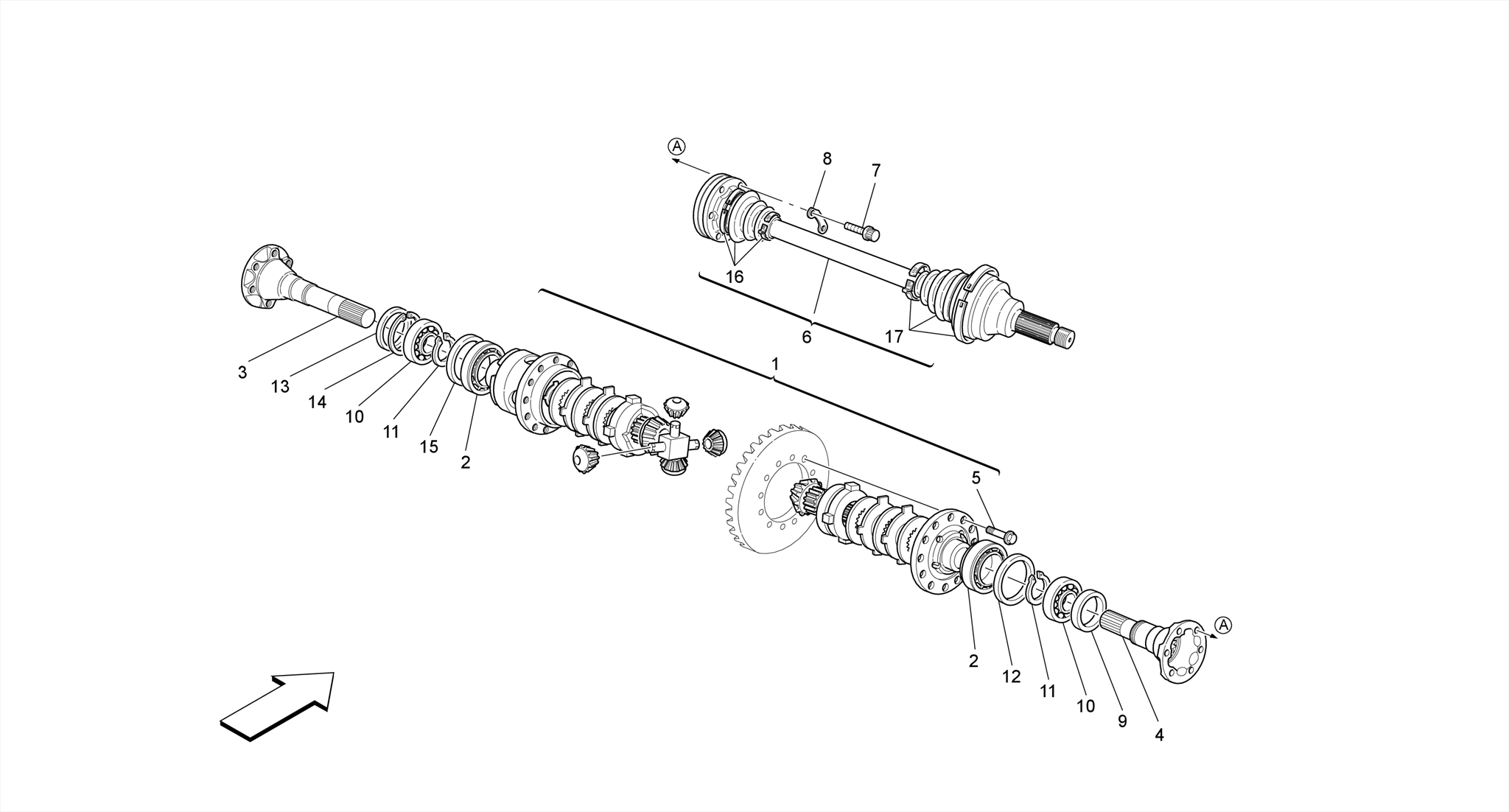 DIFFERENTIAL AND REAR AXLE SHAFTS