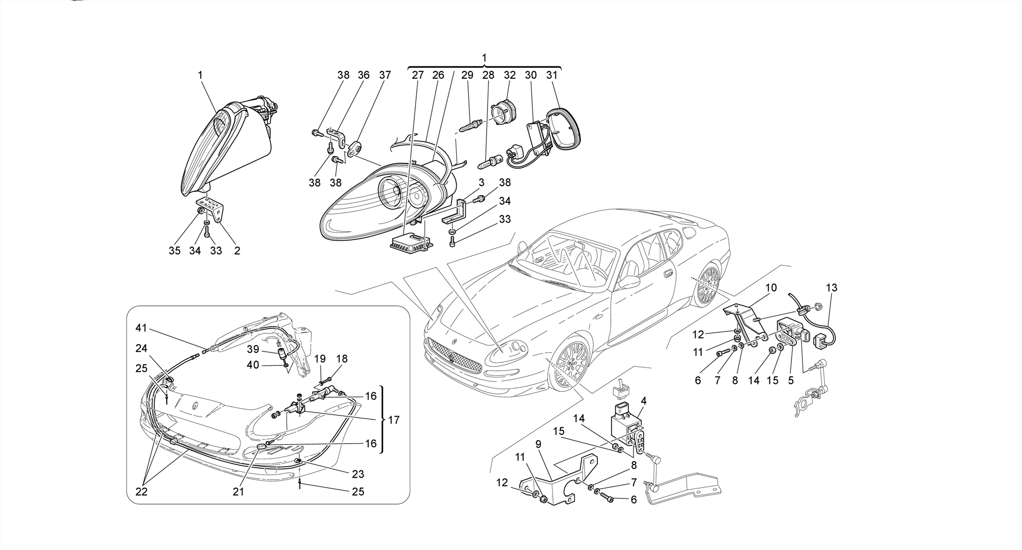 LIGHT CLUSTERS - Available with: Xenon headlights and headlight washer