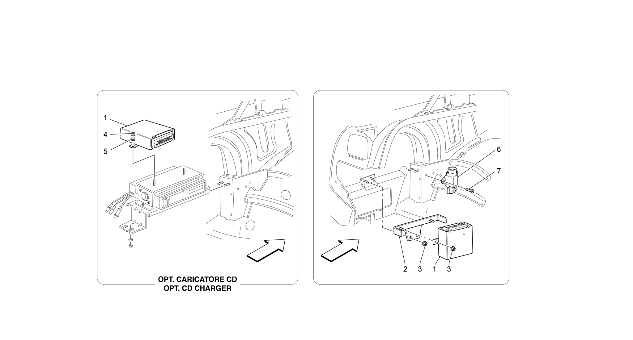TRUNK COMPARTMENT CONTROL UNITS - L.H. Side