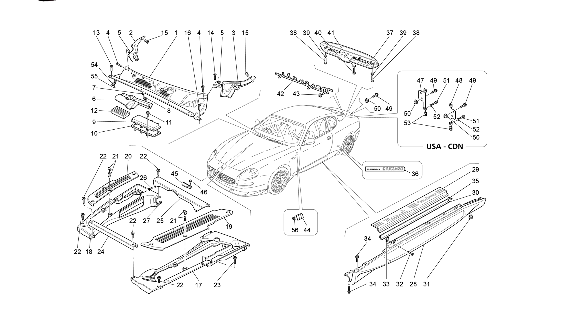 SHIELDS, TRIMS AND COVERING PANELS - MC Victory Version