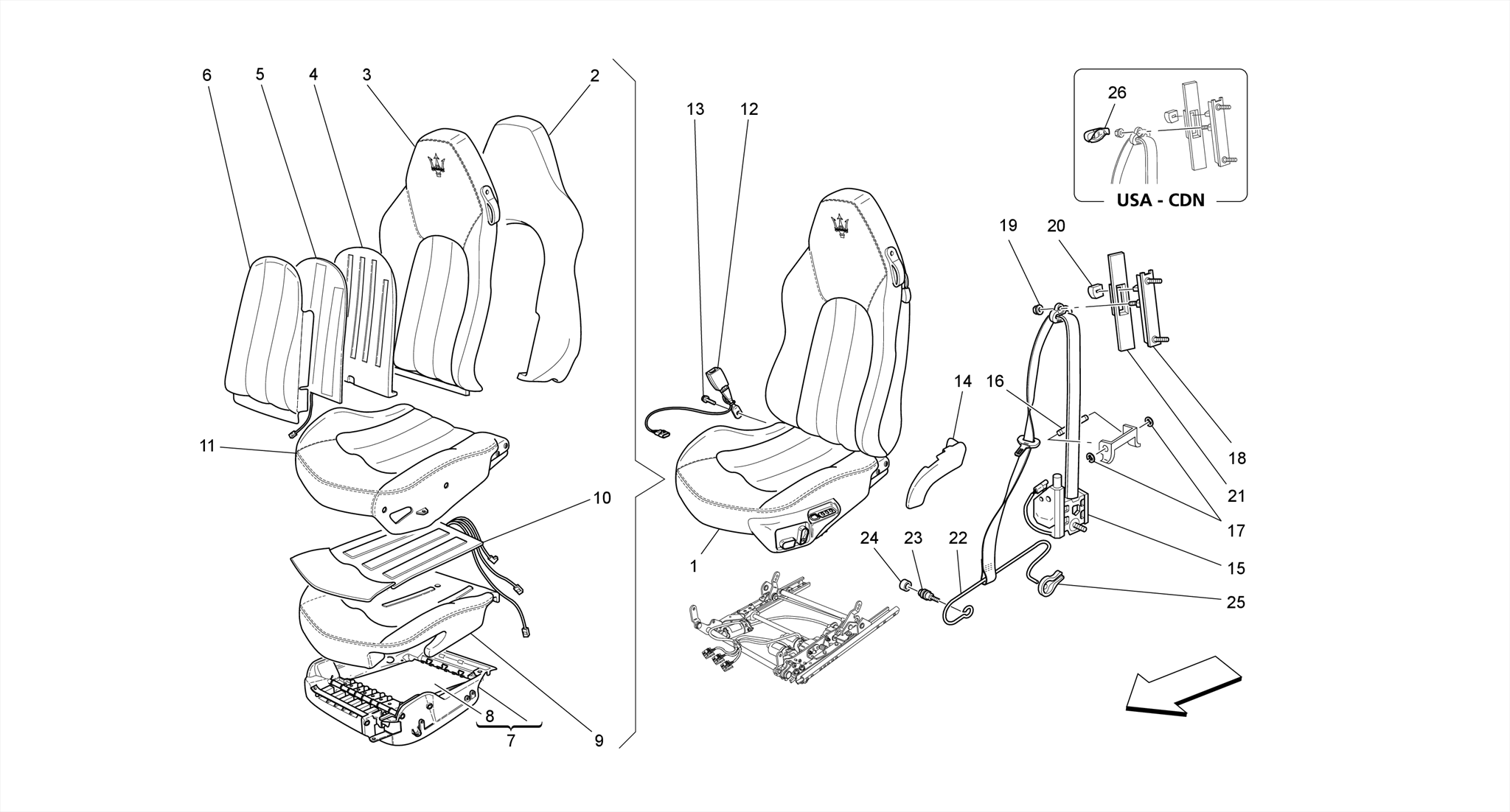 FRONT SEATS: TRIM PANELS