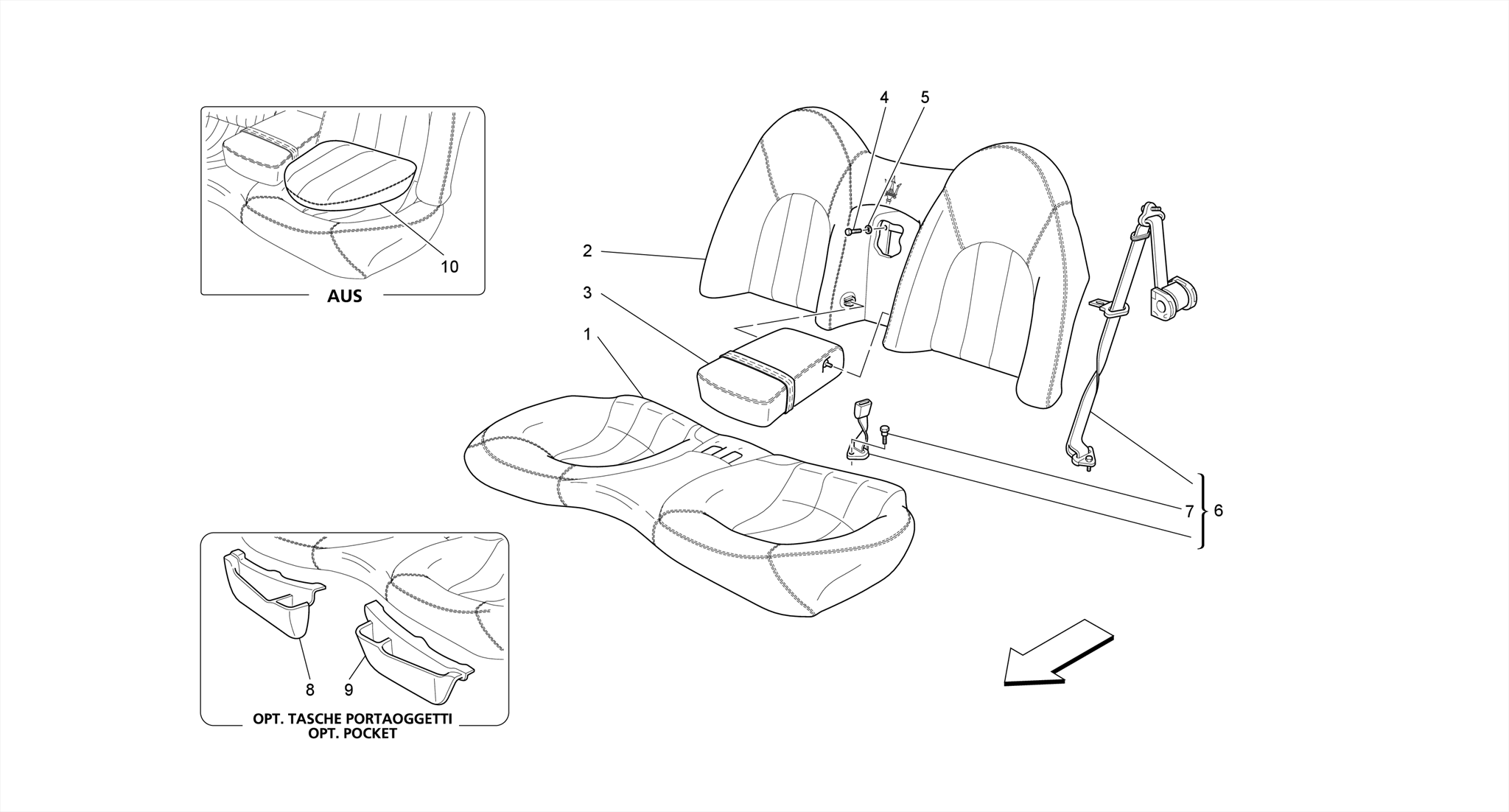 REAR SEATS: TRIM PANELS
