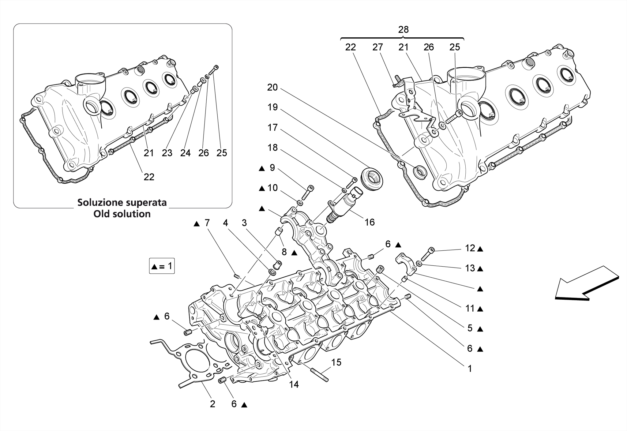 LH CYLINDER HEAD