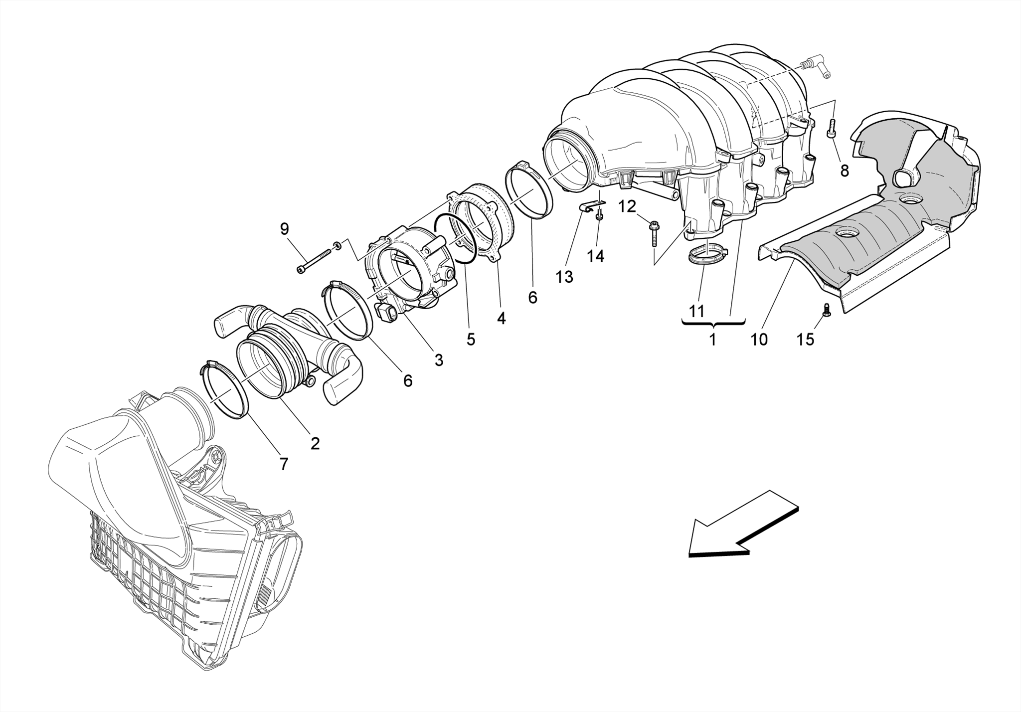 INTAKE MANIFOLD AND THROTTLE BODY