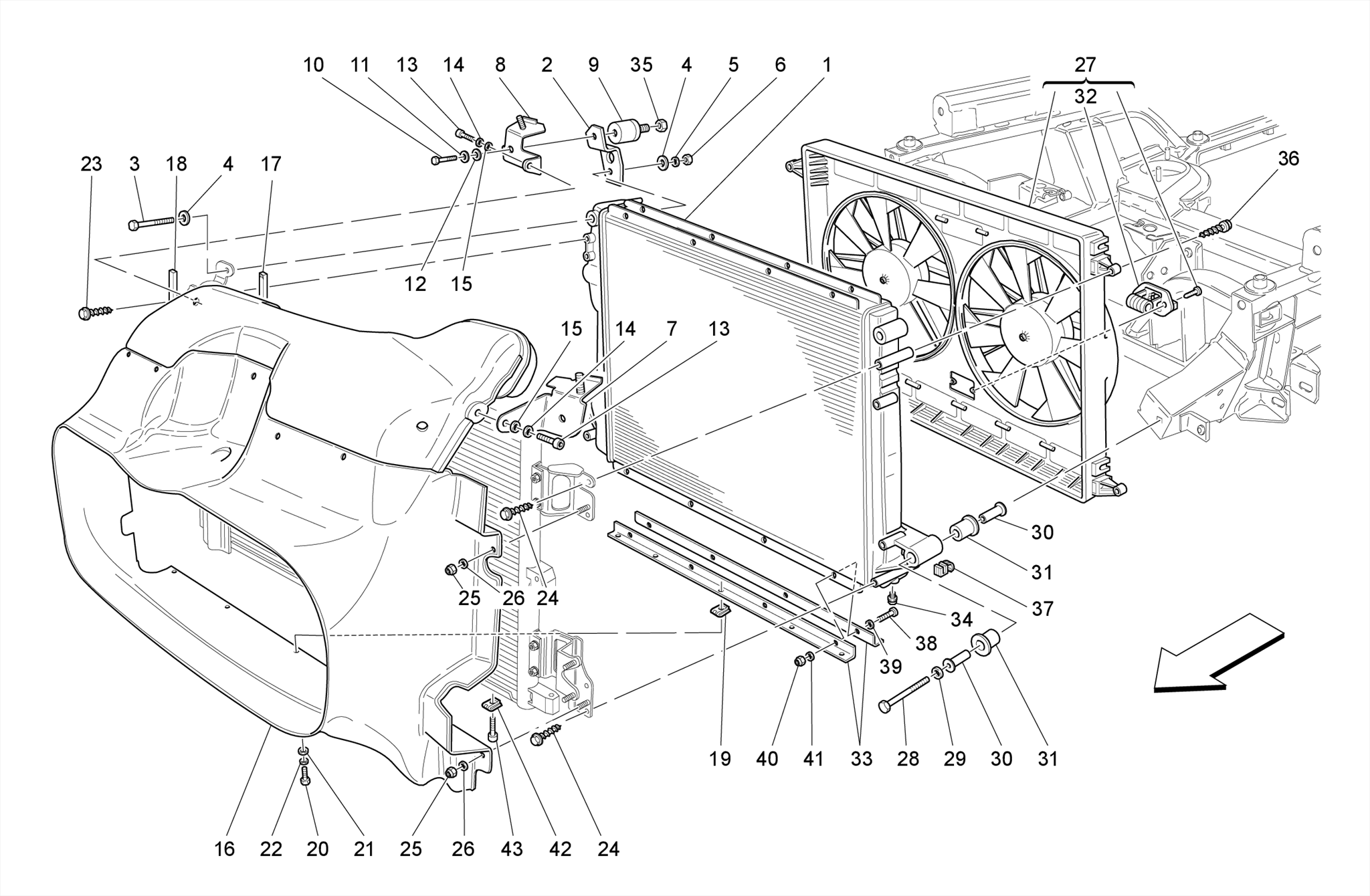 COOLING: AIR RADIATORS AND DUCTS