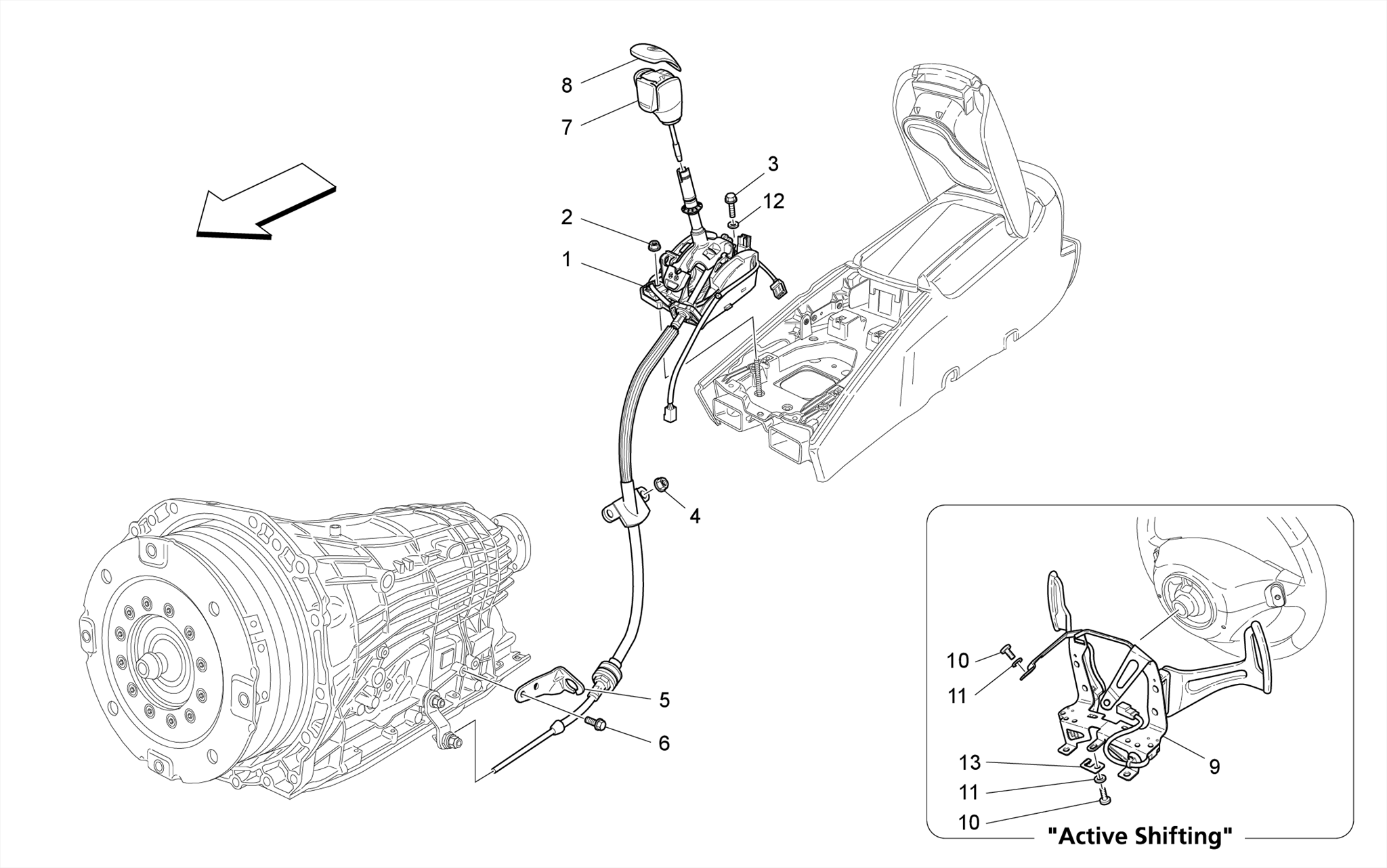 DRIVER CONTROLS FOR AUTOMATIC GEARBOX