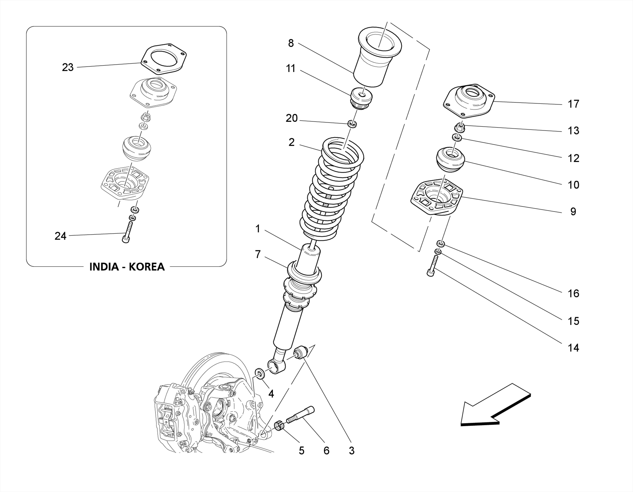 REAR SHOCK ABSORBER DEVICES
