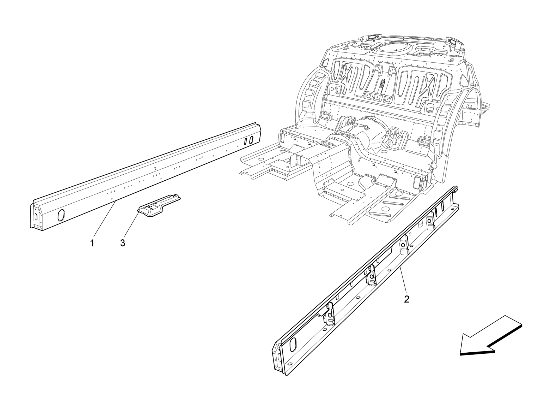 CENTRAL STRUCTURAL FRAMES AND SHEET PANELS