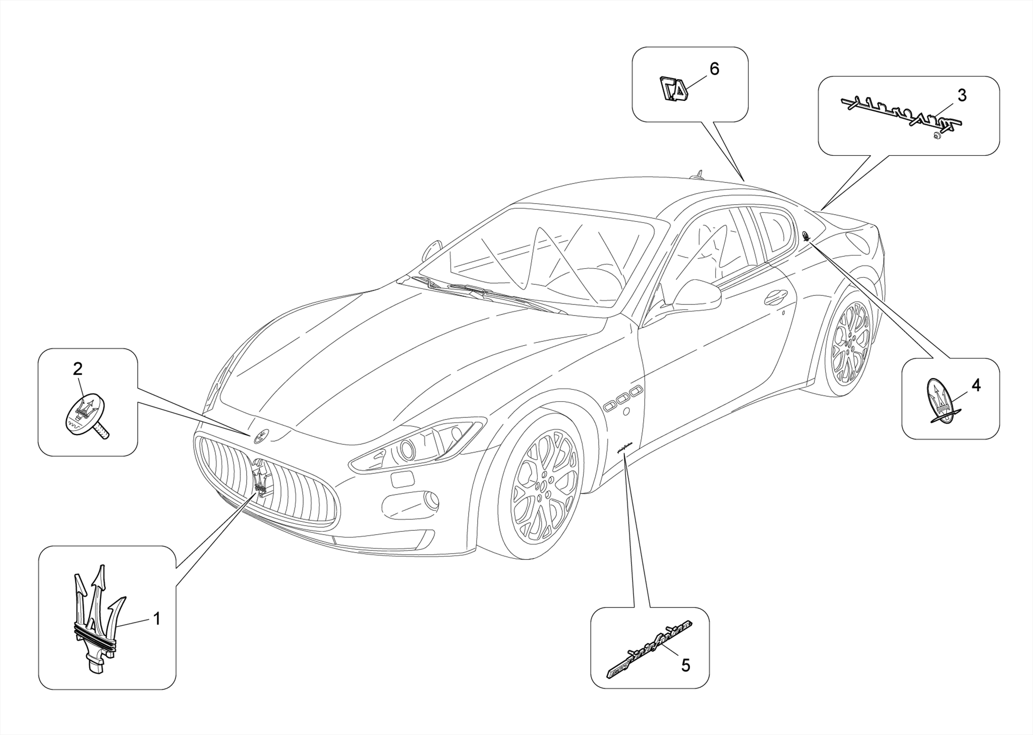 TRIMS, BRANDS AND SYMBOLS