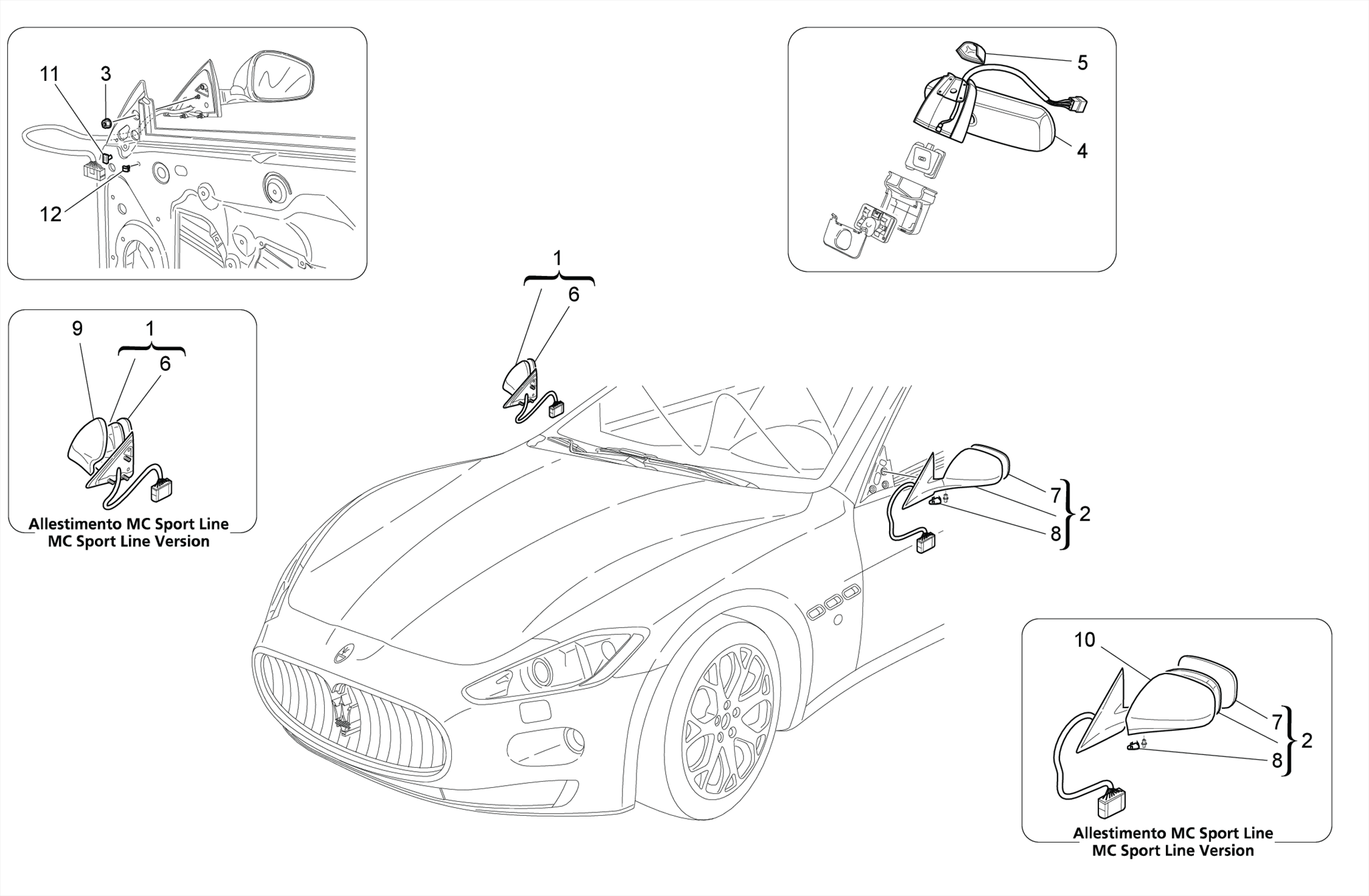 INTERNAL AND EXTERNAL REAR-VIEW MIRRORS