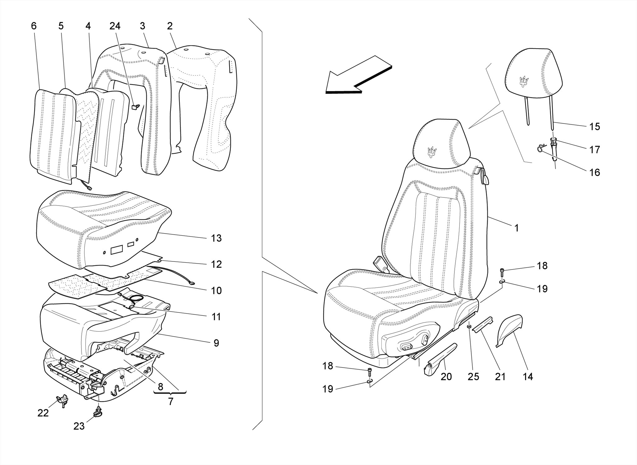 FRONT SEATS: TRIM PANELS