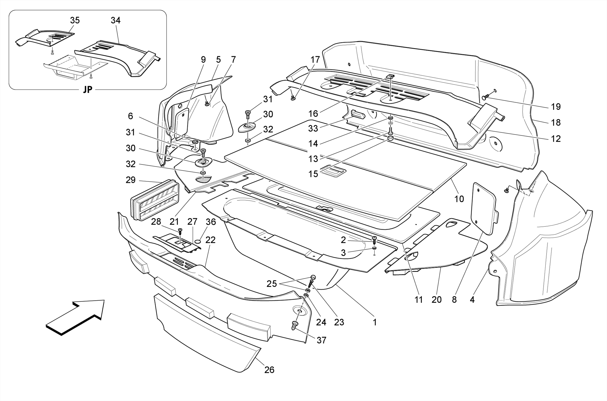 LUGGAGE COMPARTMENT MATS