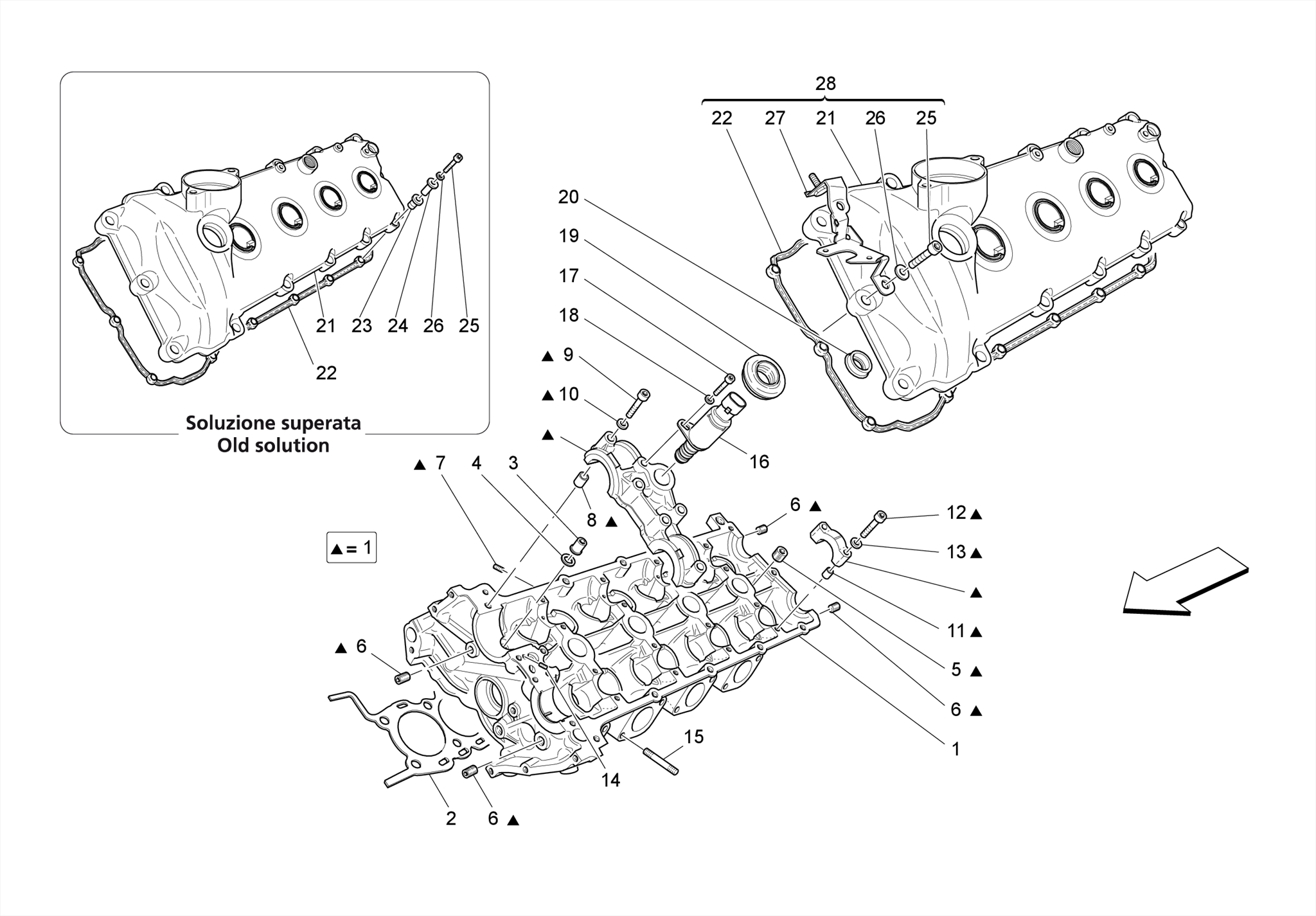 LH CYLINDER HEAD