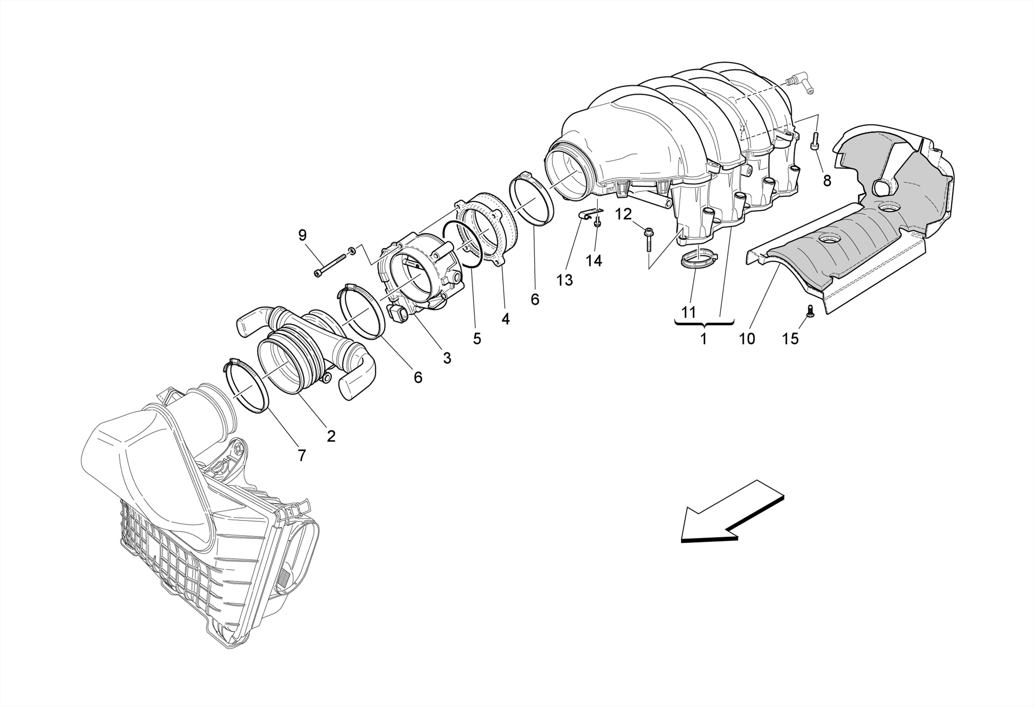 INTAKE MANIFOLD AND THROTTLE BODY