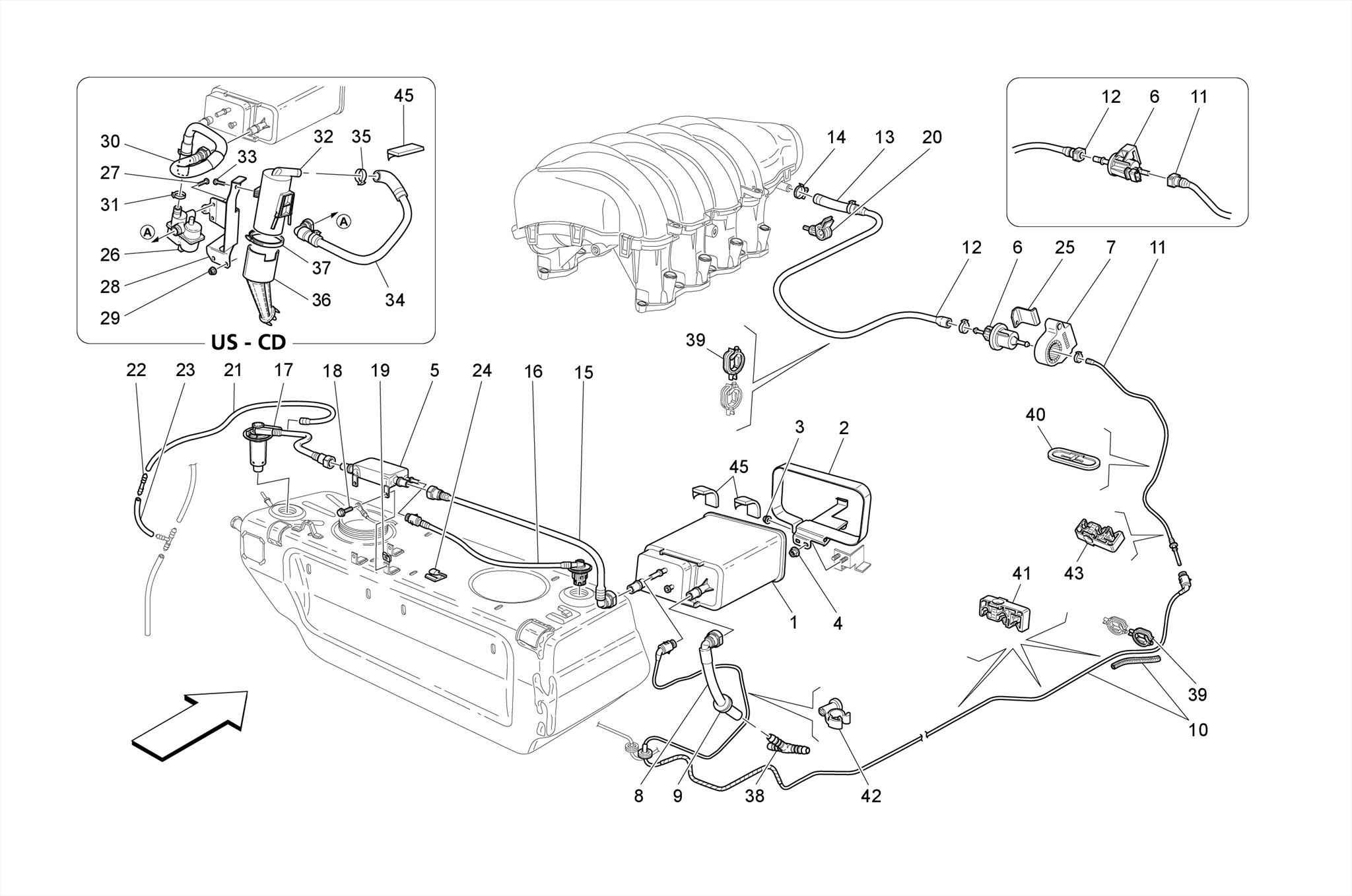 FUEL VAPOUR RECIRCULATION SYSTEM