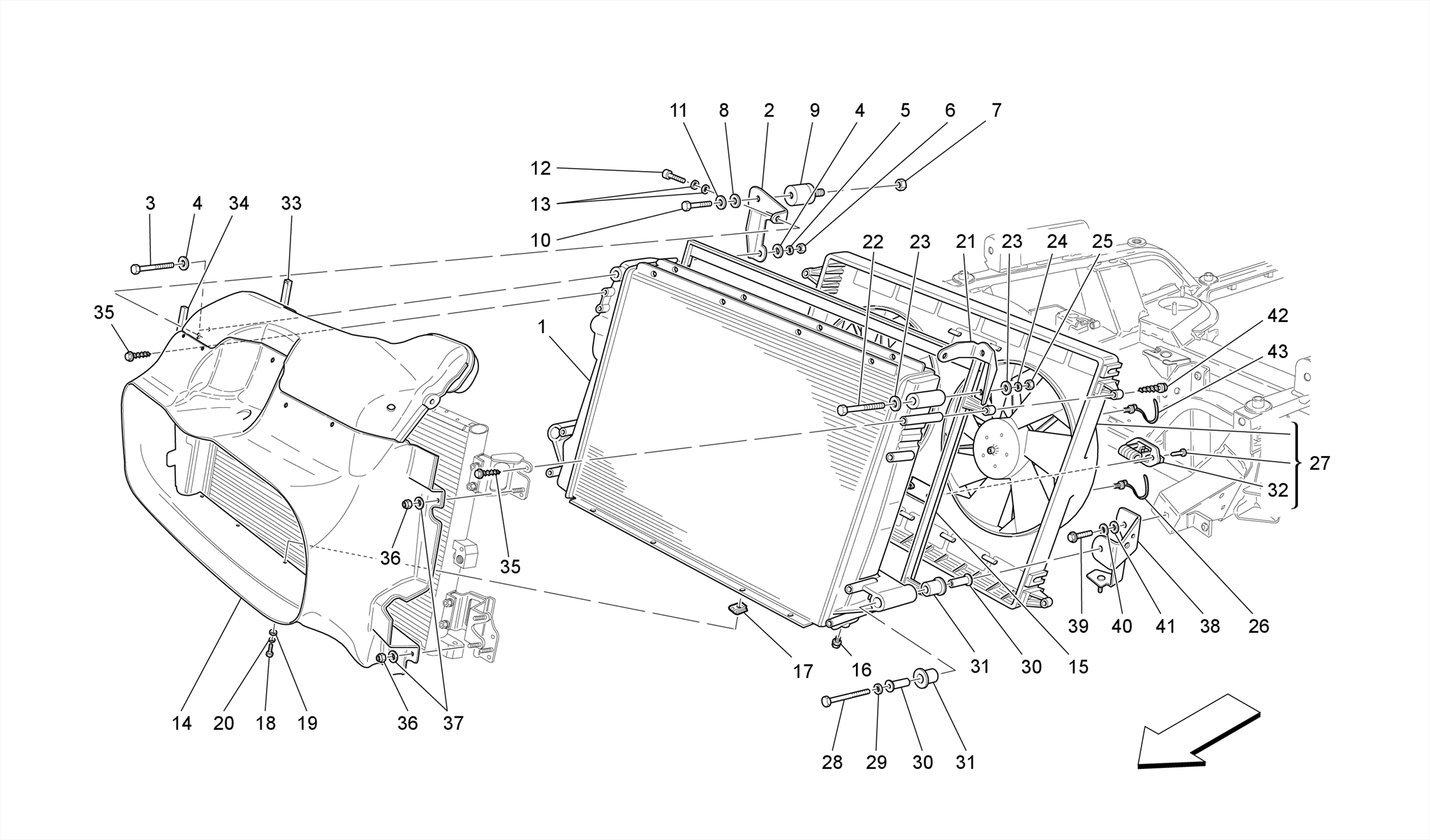 COOLING: AIR RADIATORS AND DUCTS