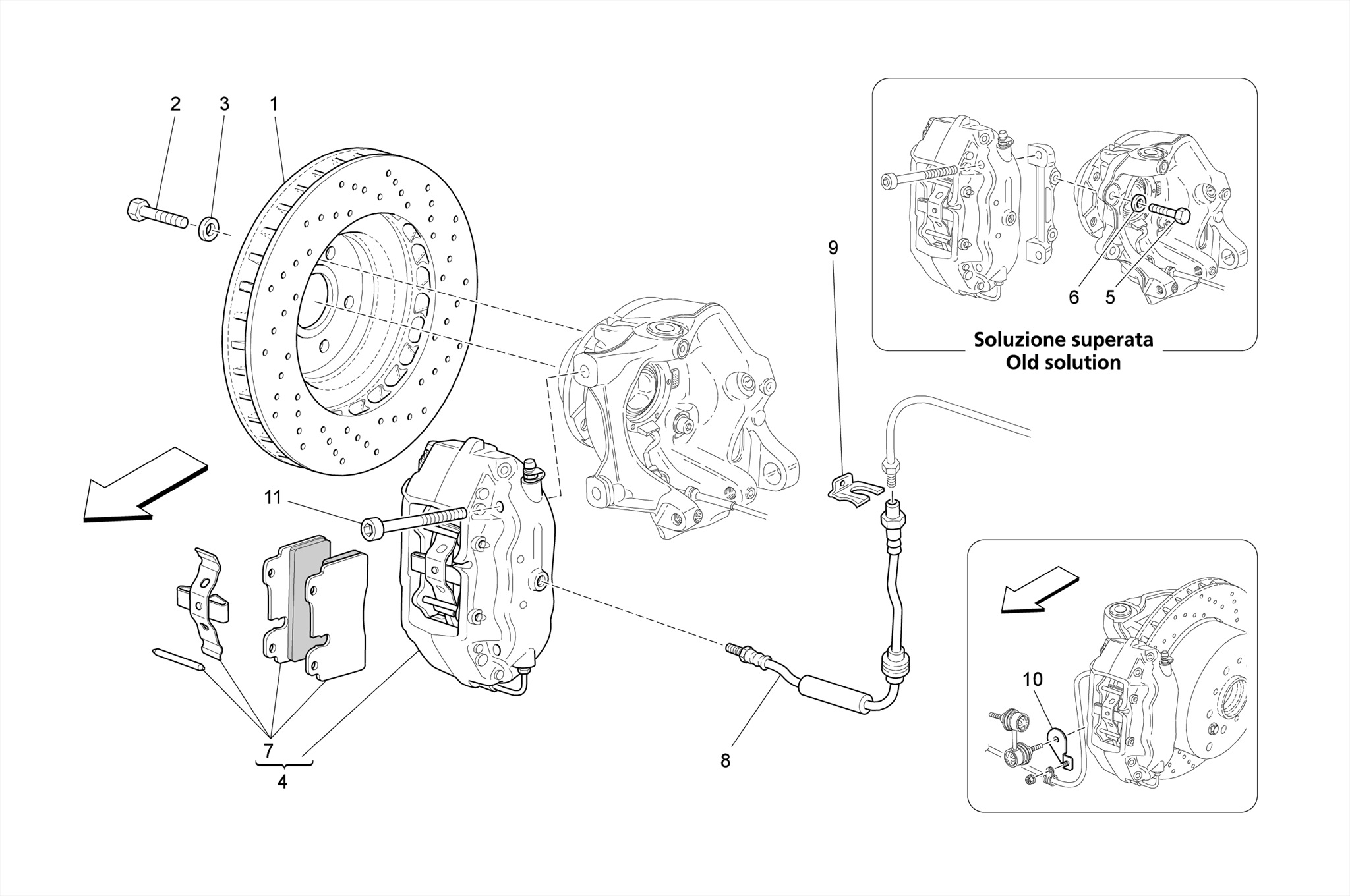 BRAKING DEVICES ON REAR WHEELS