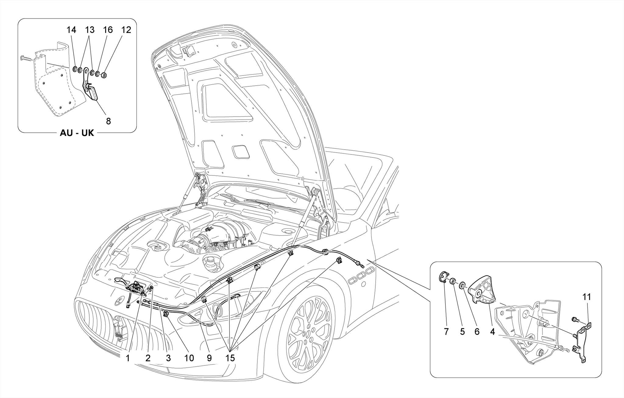 FRONT LID OPENING BUTTON