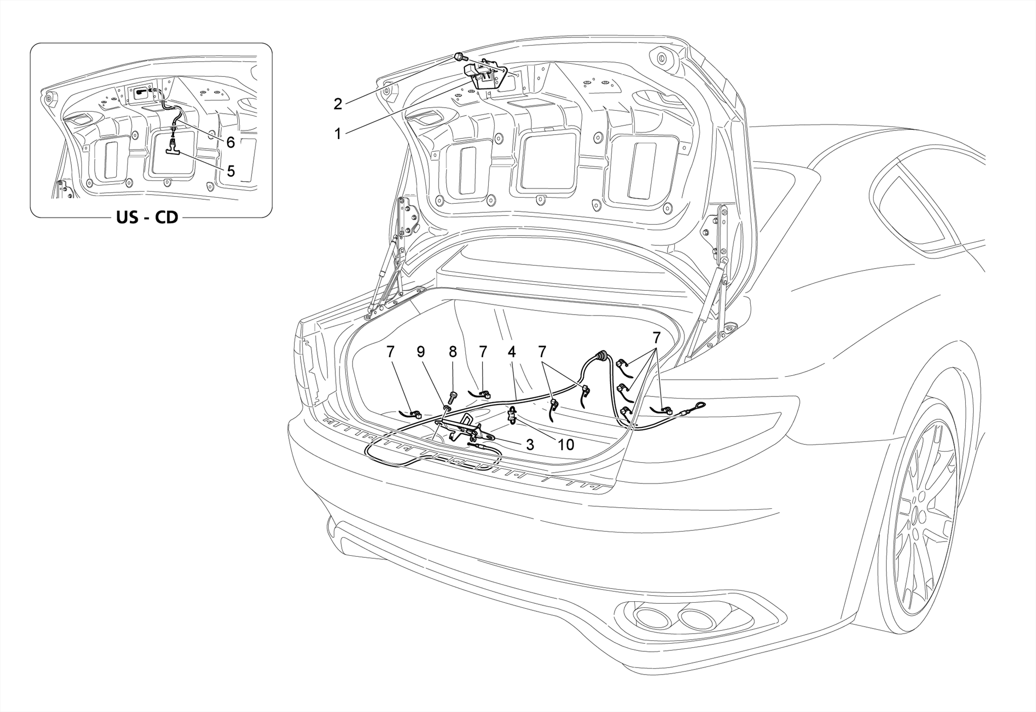 REAR LID OPENING CONTROL