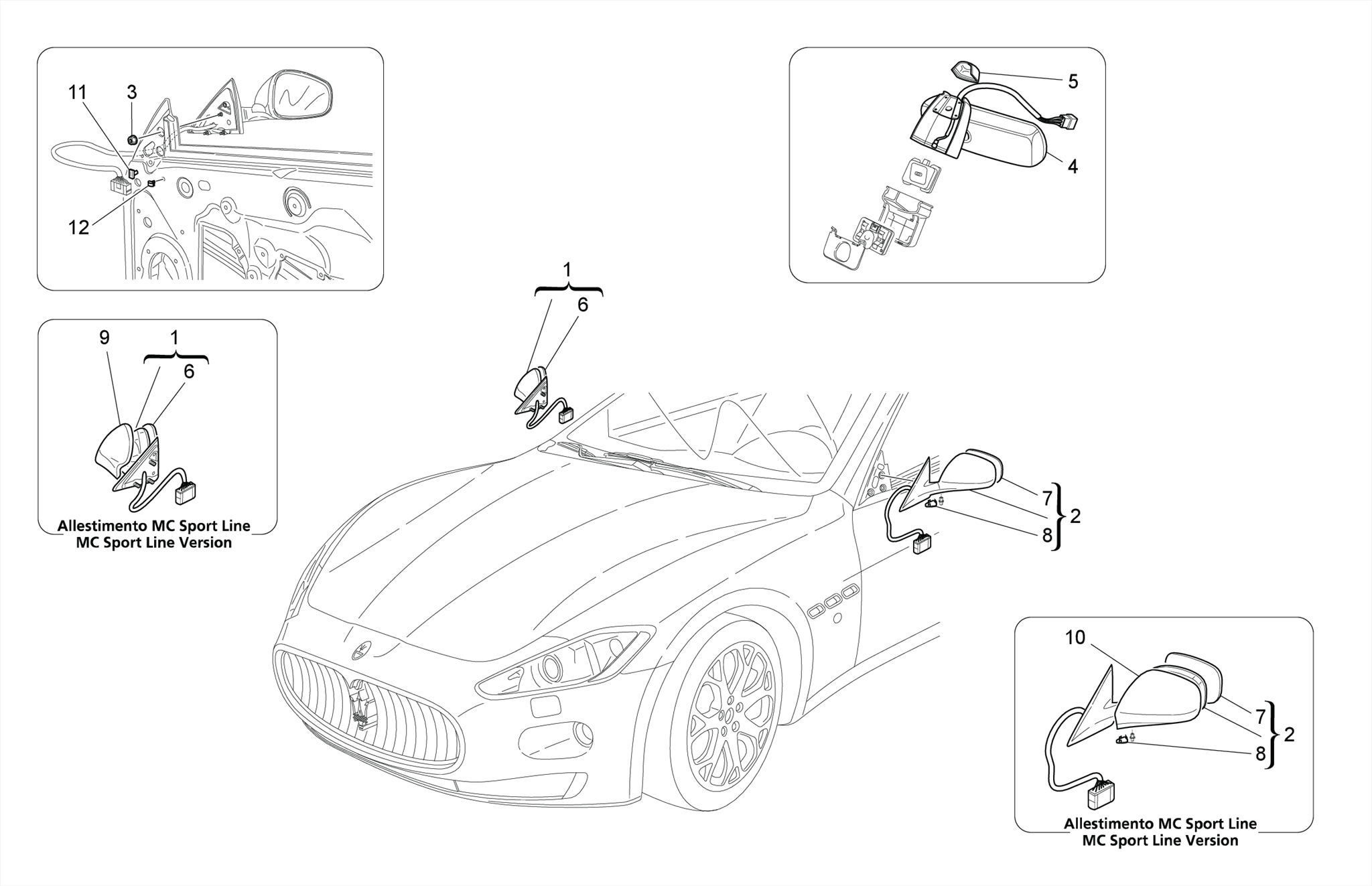 INTERNAL AND EXTERNAL REAR-VIEW MIRRORS