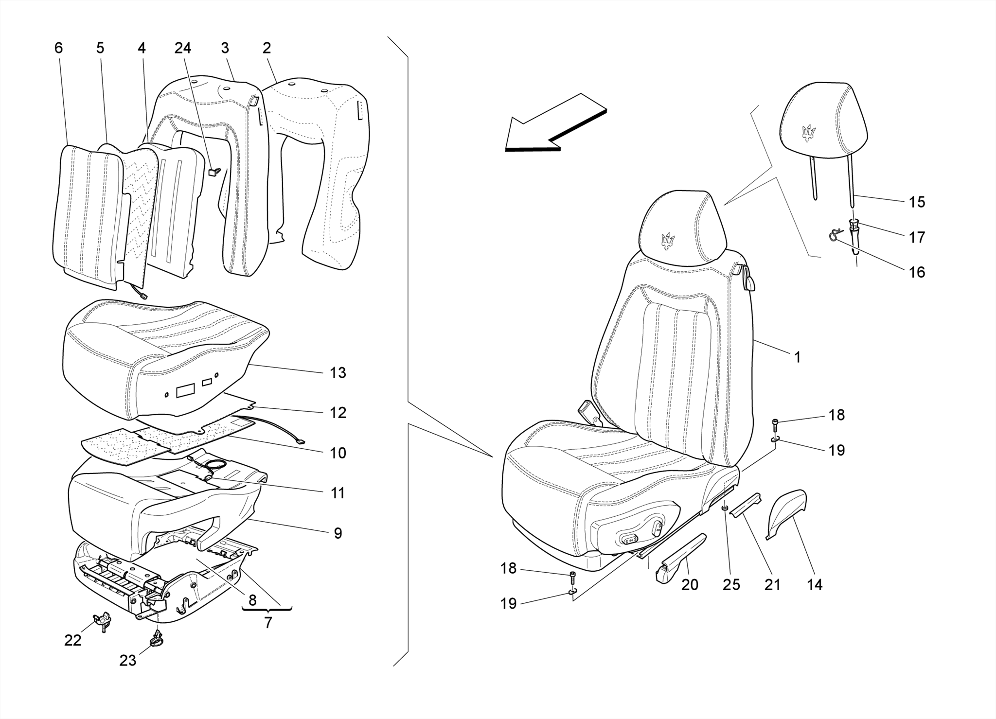 FRONT SEATS: TRIM PANELS