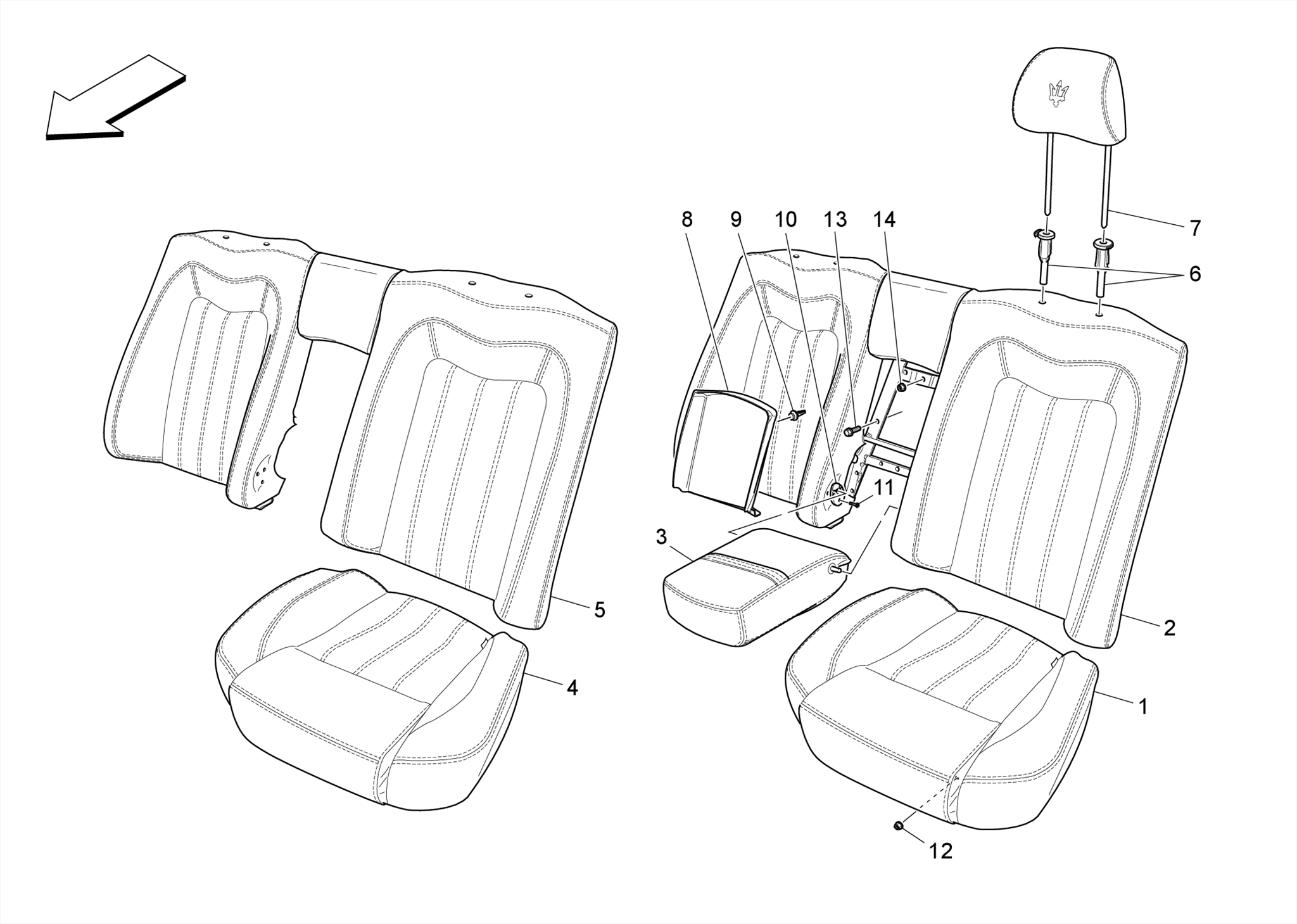 REAR SEATS: TRIM PANELS