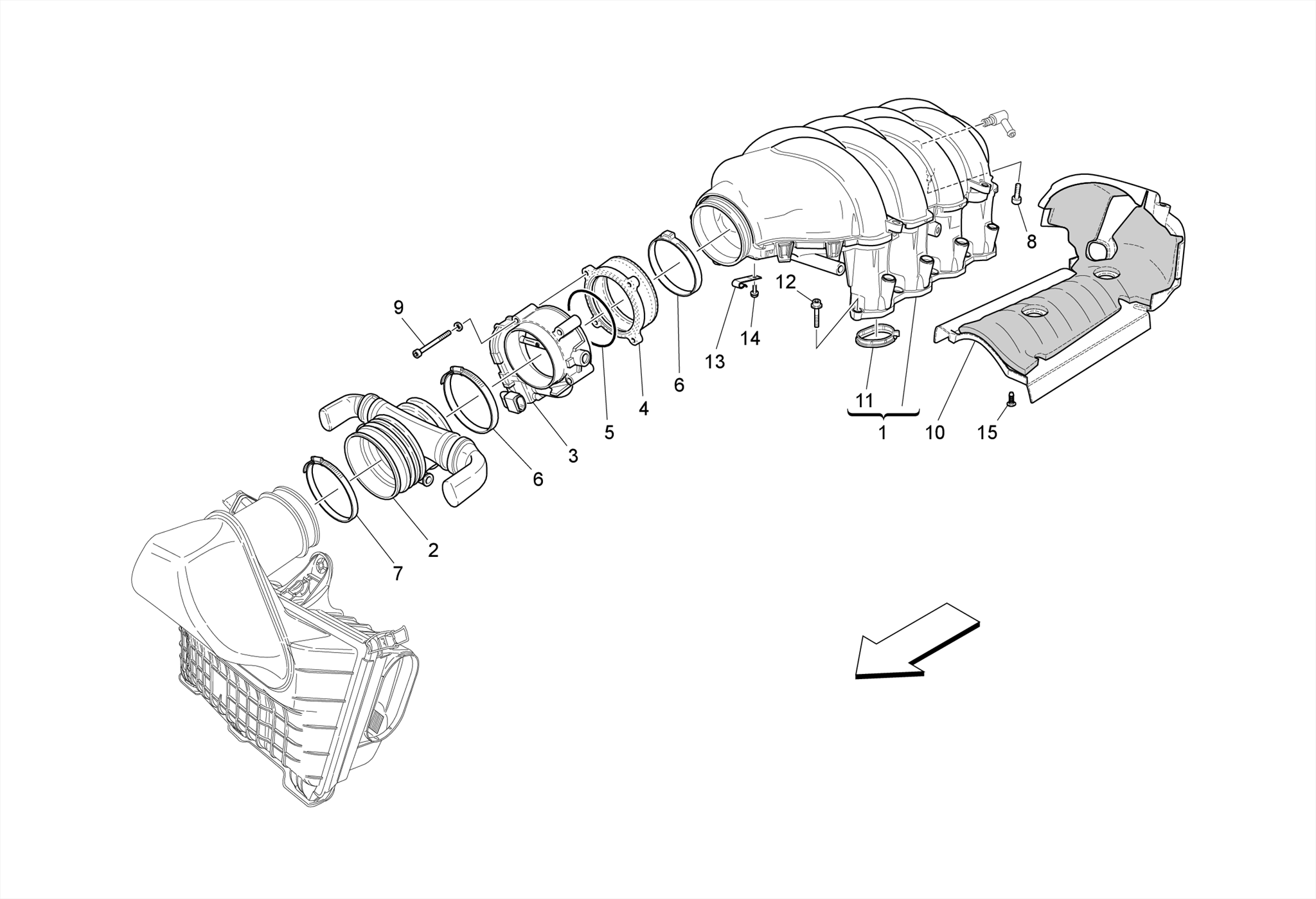 INTAKE MANIFOLD AND THROTTLE BODY