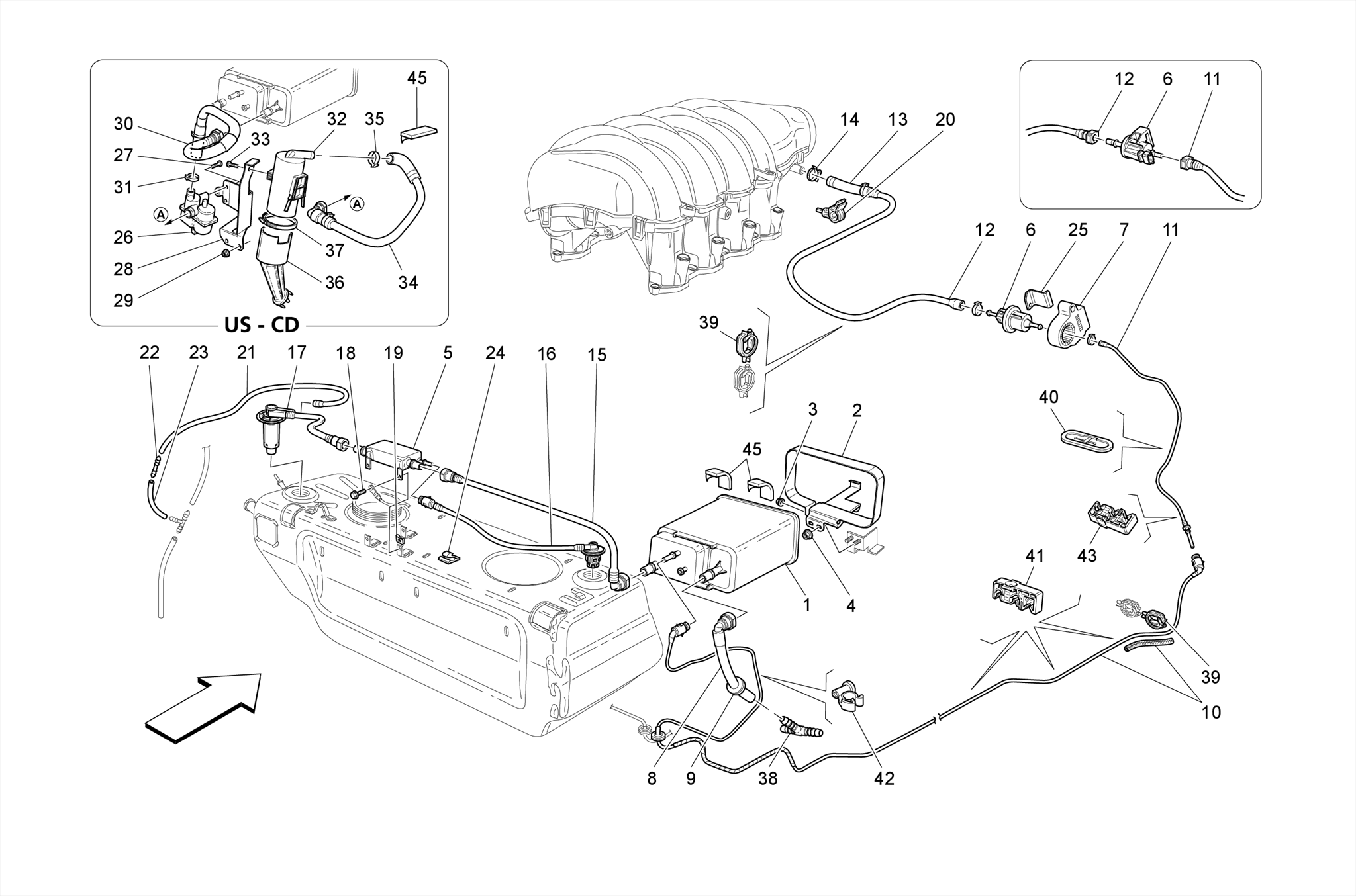 FUEL VAPOUR RECIRCULATION SYSTEM
