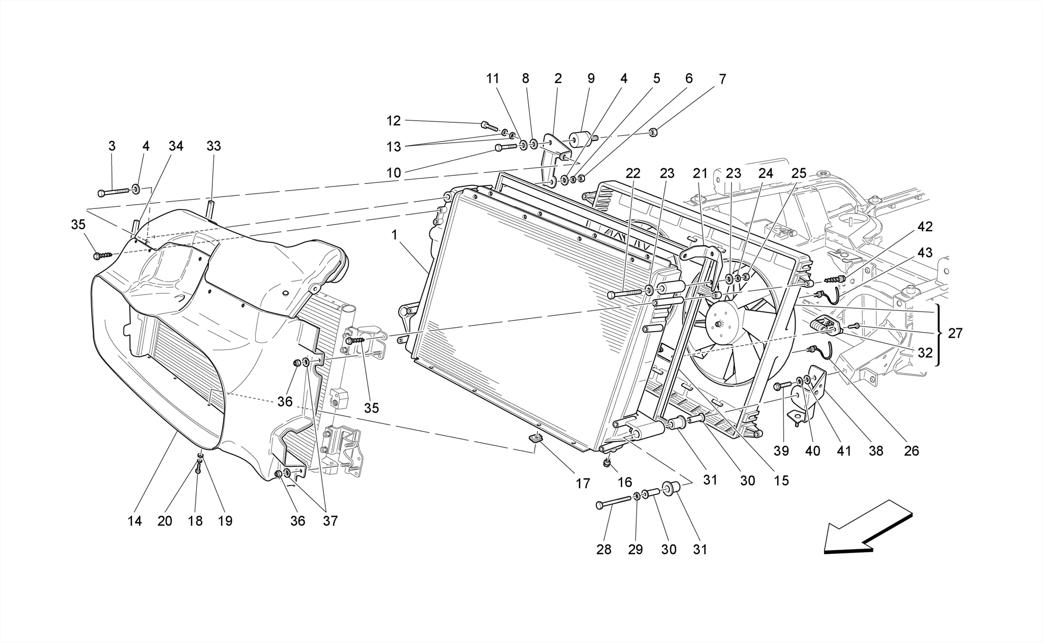 COOLING: AIR RADIATORS AND DUCTS