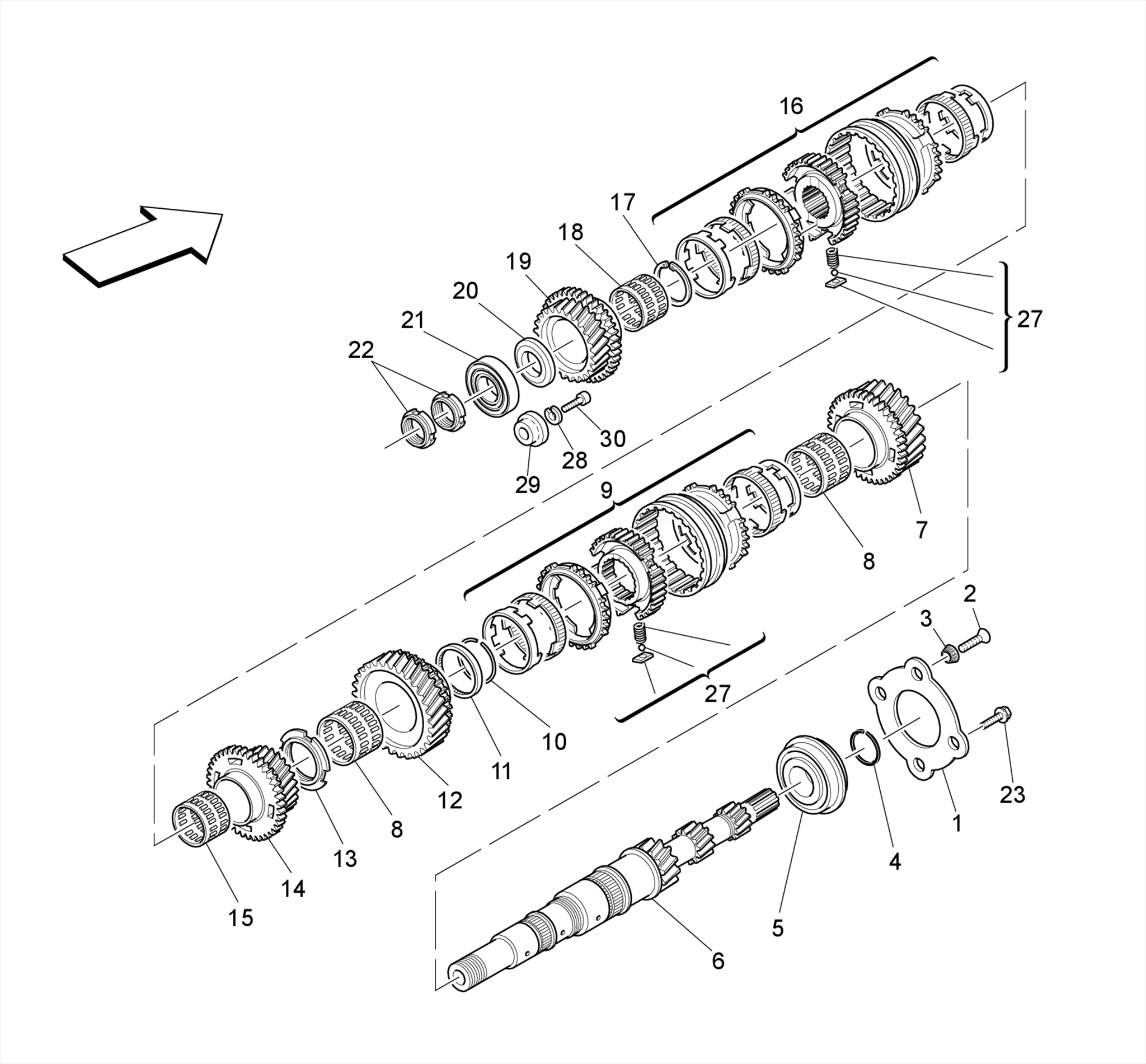 MAIN SHAFT GEARS