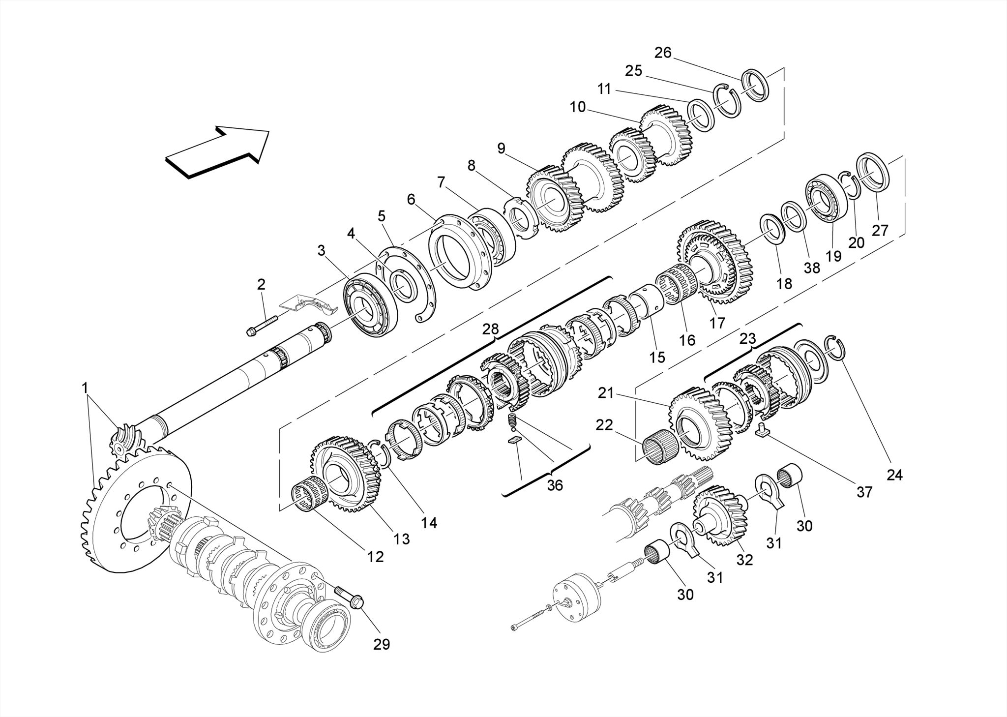 LAY SHAFT GEARS