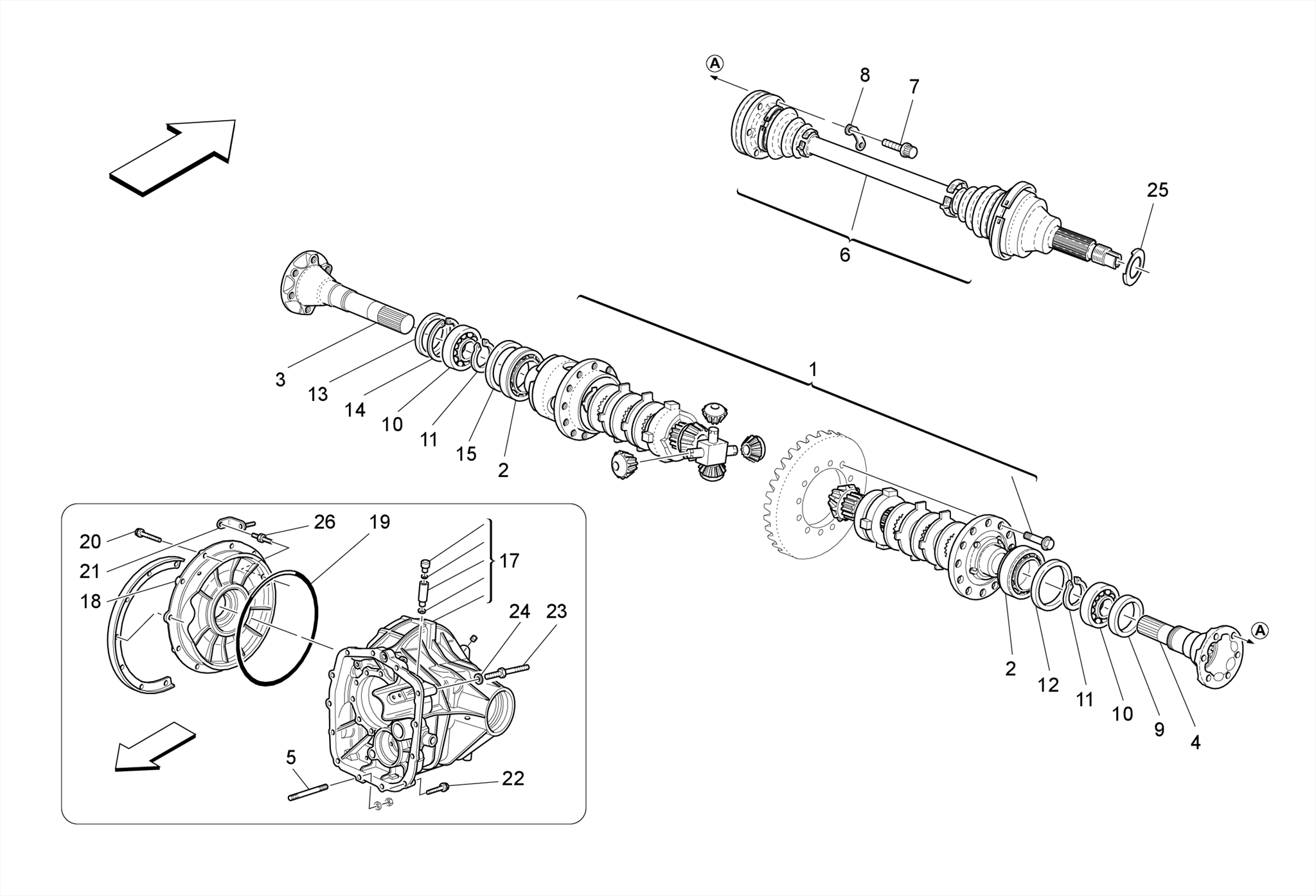 DIFFERENTIAL AND REAR AXLE SHAFTS