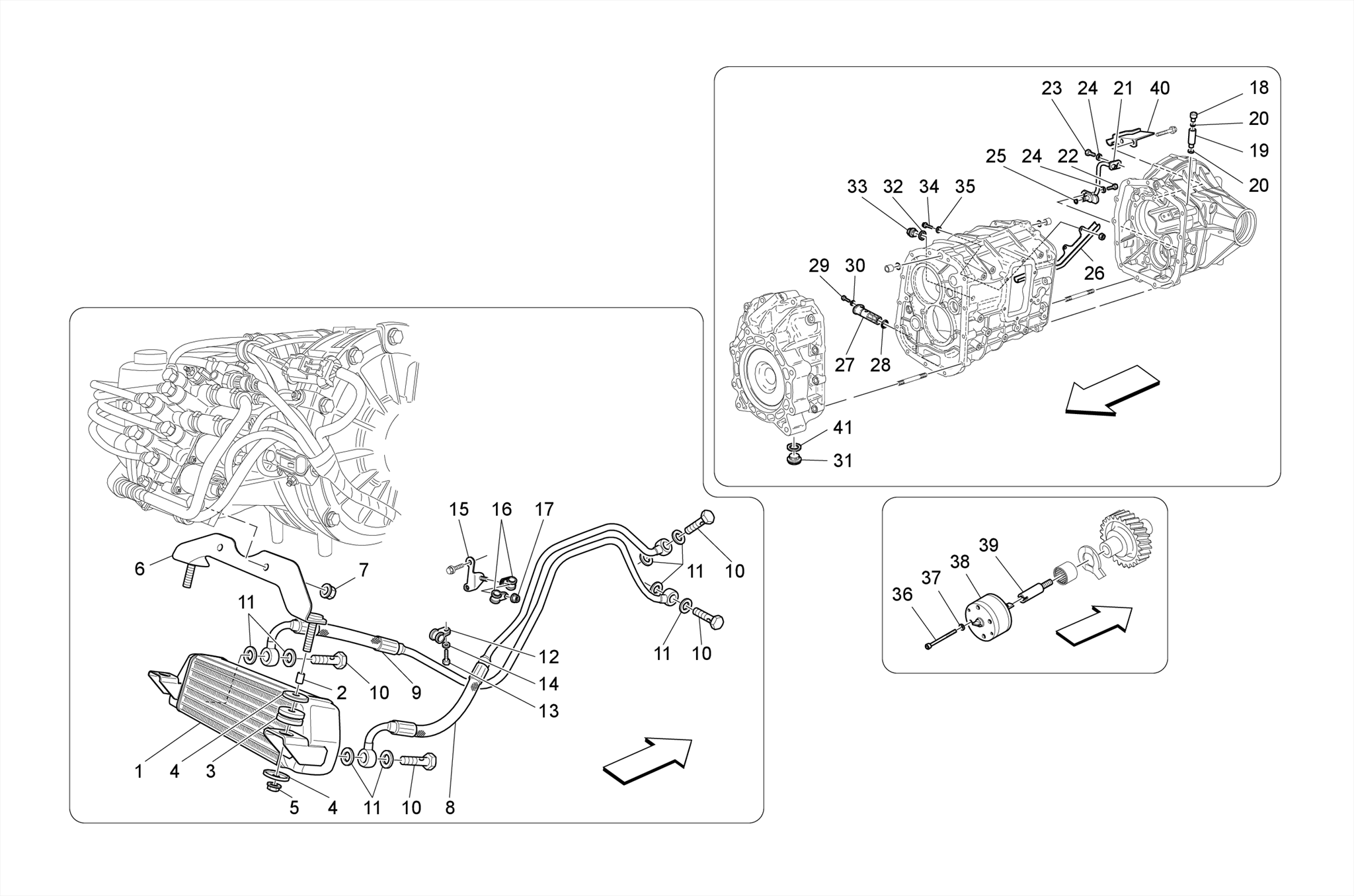 LUBRICATION AND GEARBOX OIL COOLING