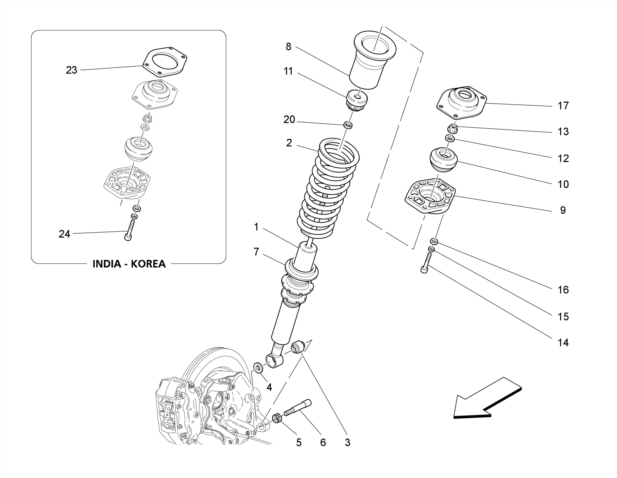REAR SHOCK ABSORBER DEVICES