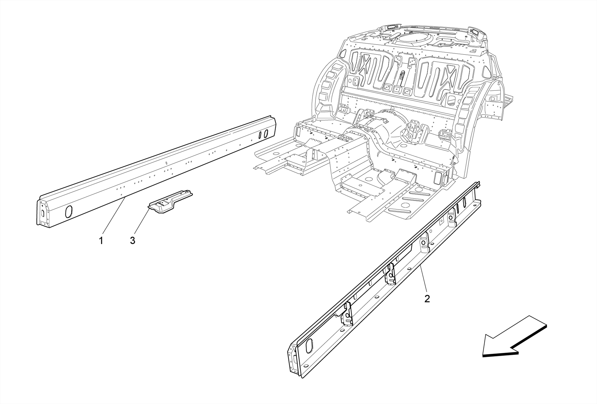 CENTRAL STRUCTURAL FRAMES AND SHEET PANELS
