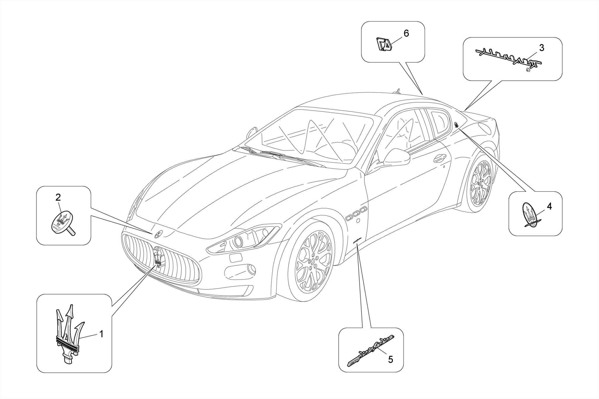 TRIMS, BRANDS AND SYMBOLS